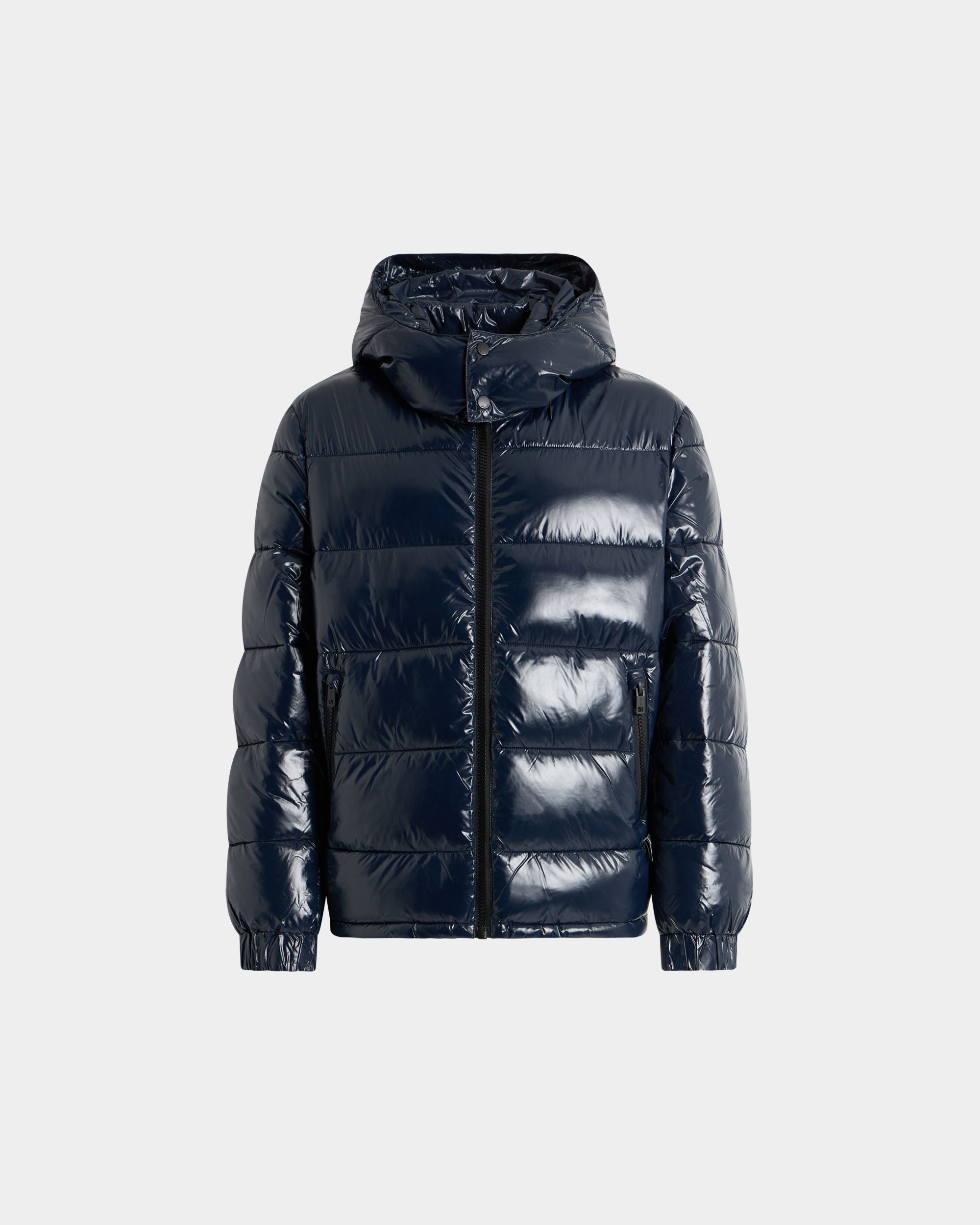 Bally Global - Puffer Jacket in Navy Blue Nylon - Blue