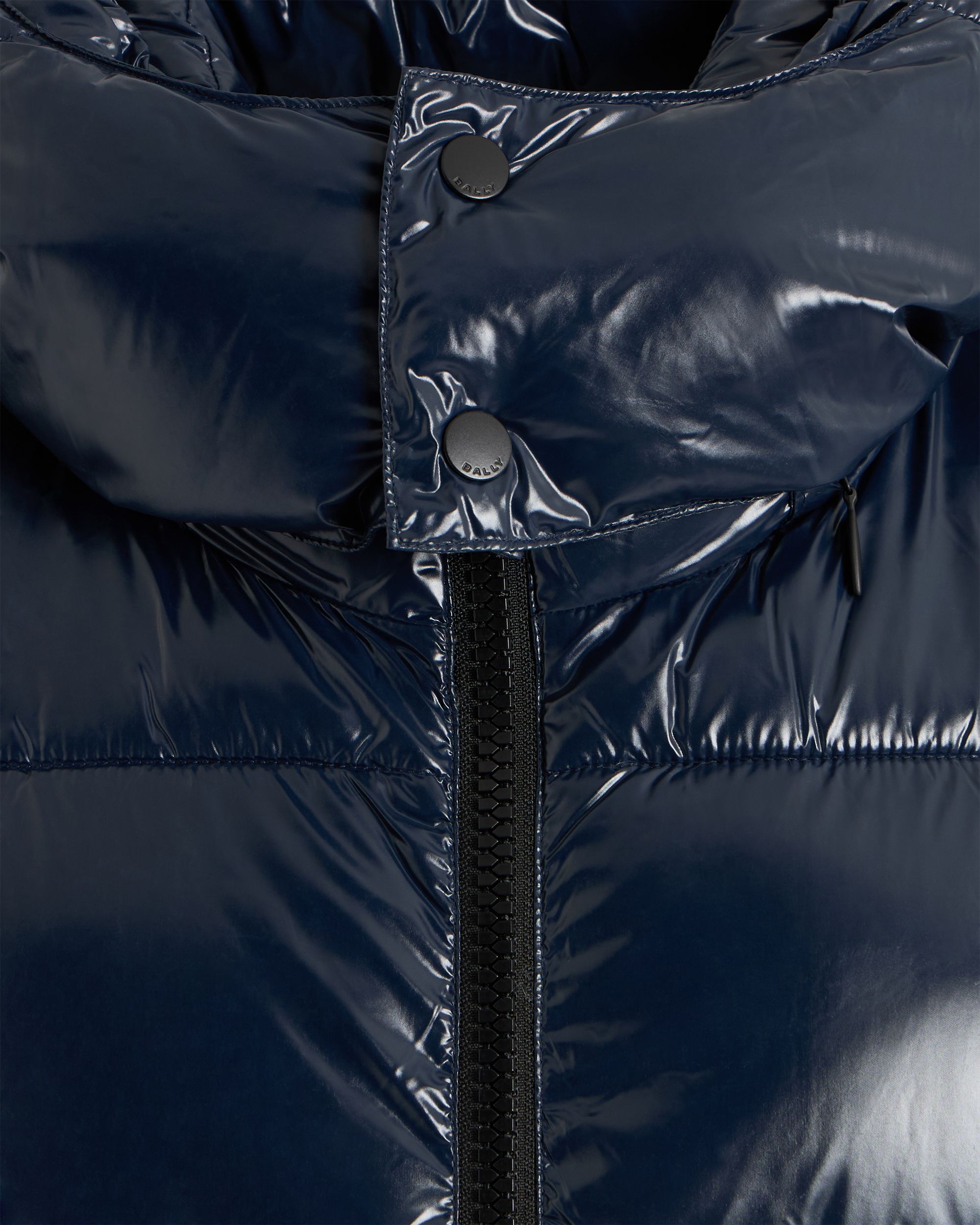 Bally Global - Puffer Jacket in Navy Blue Nylon - Blue