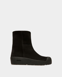 Gstaad Botas De Piel Para La Nieve En Negro