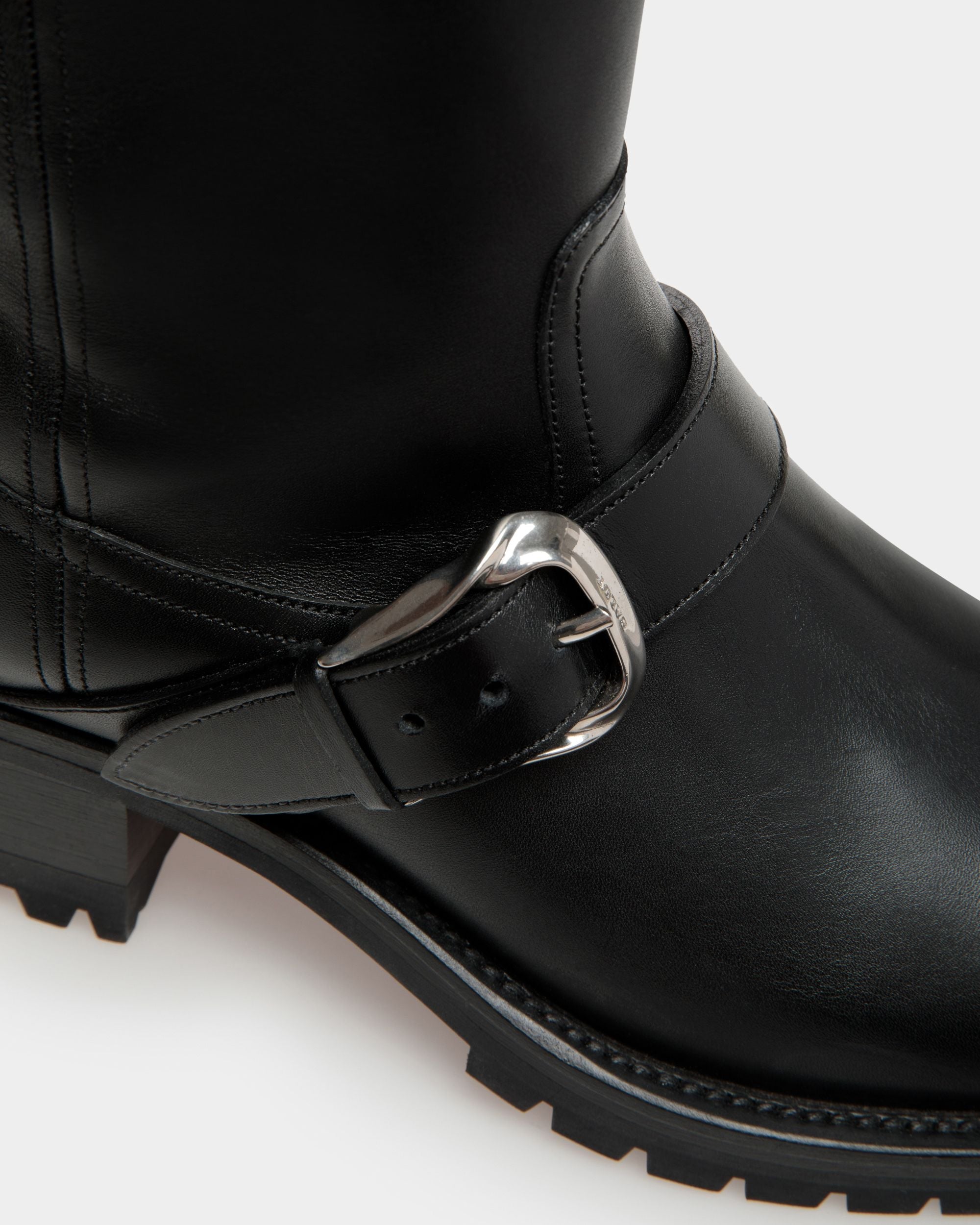 Bally Global - Botas Altas Ardis De Piel Negra - Negro