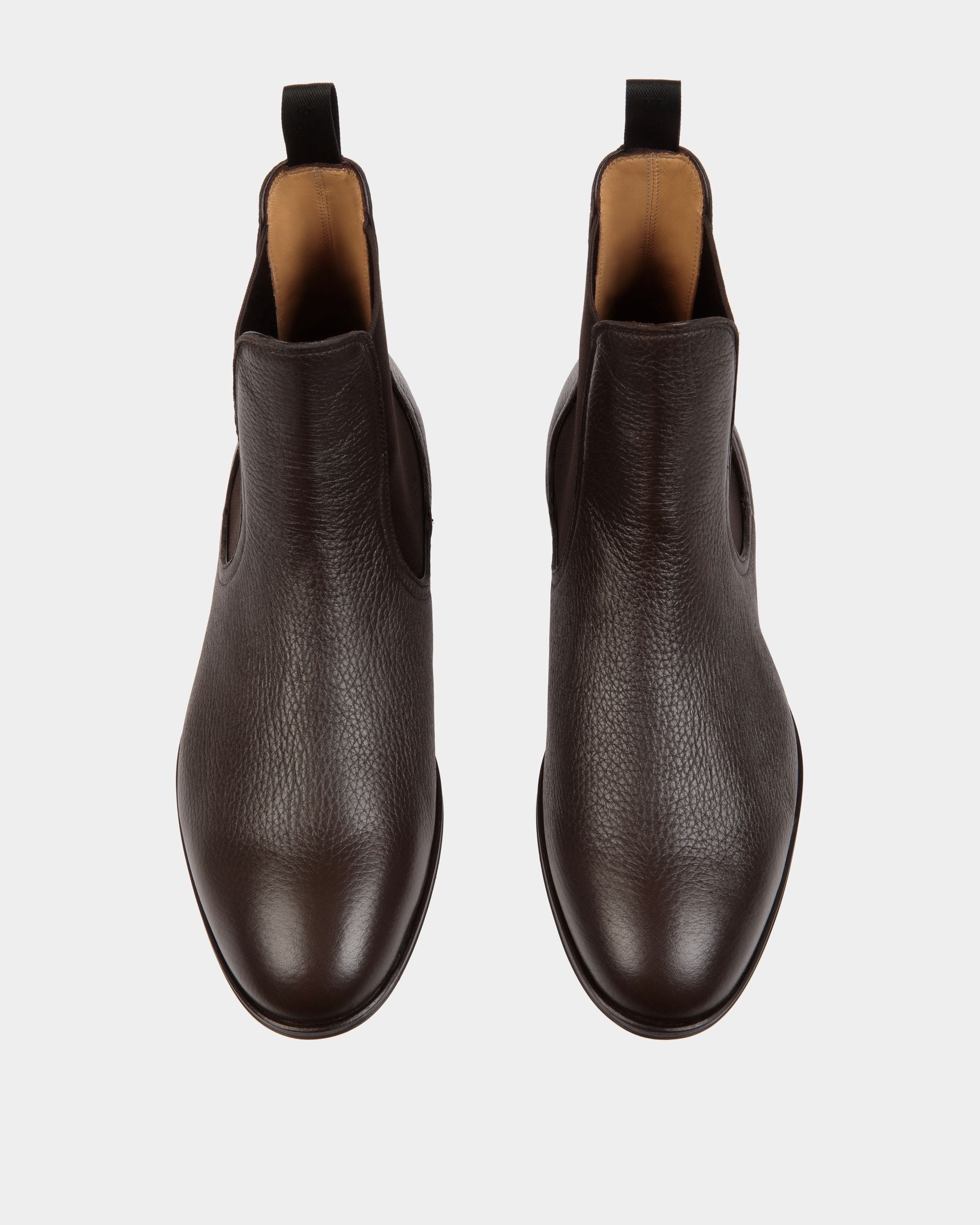 Bally Global - Bottine Westminster En Cuir De Cerf Ebano - Marron