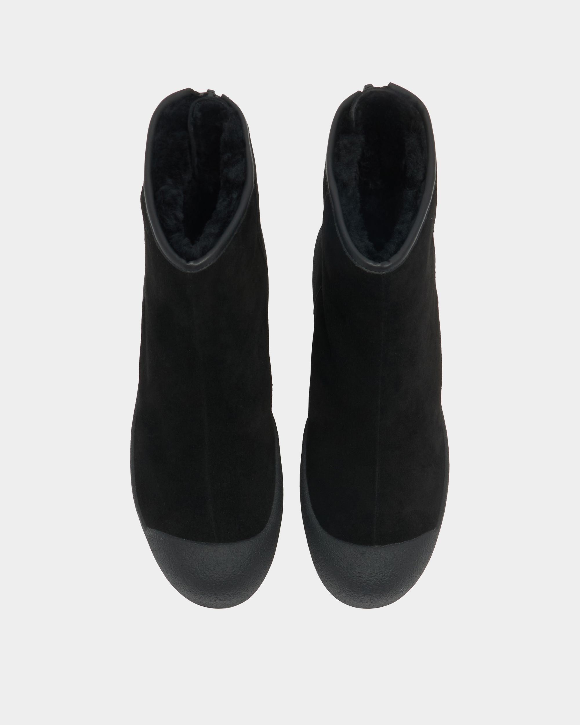 Bally Global - Bally Curling Bootie in Black Suede - Black