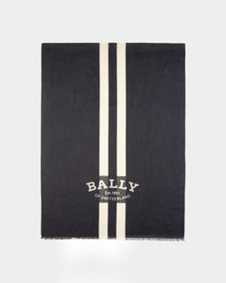 Cotton Scarf In Navy
