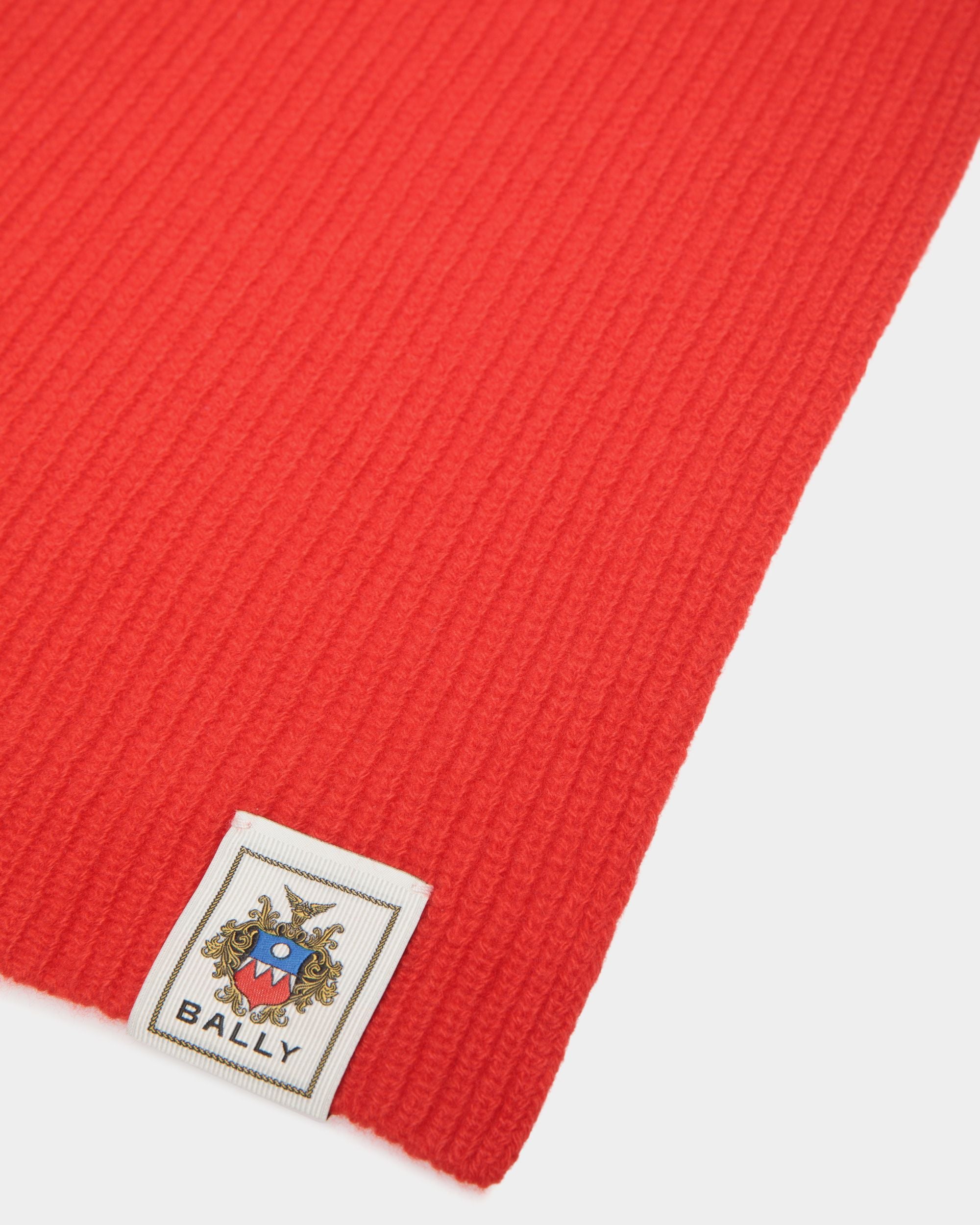 Bally Global - Bufanda De Lana Roja - Rojo