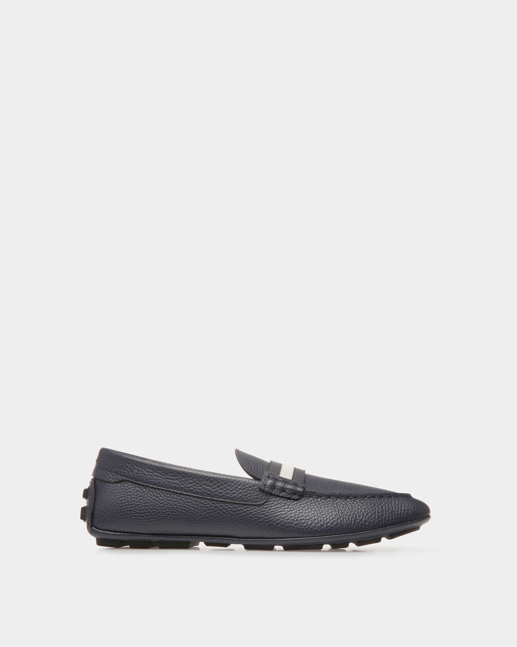 Bally Global - Kerbs Drivers In Midnight Leather - Blue