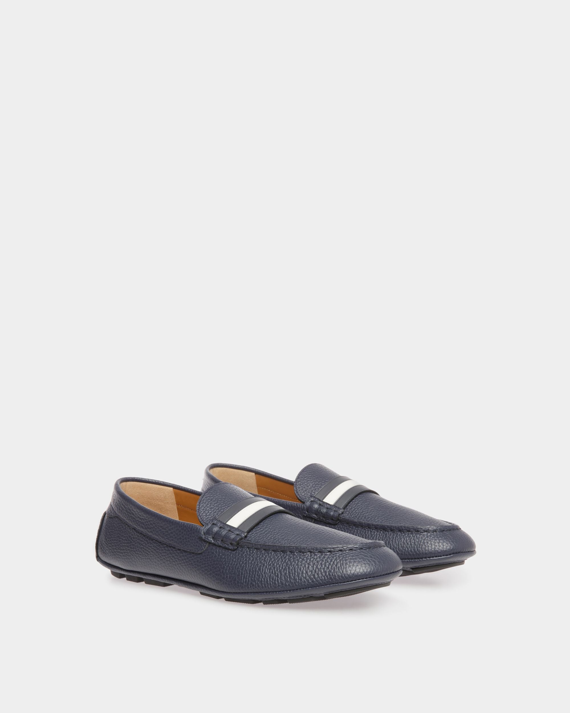 Bally Global - Kerbs Drivers In Midnight Leather - Blue