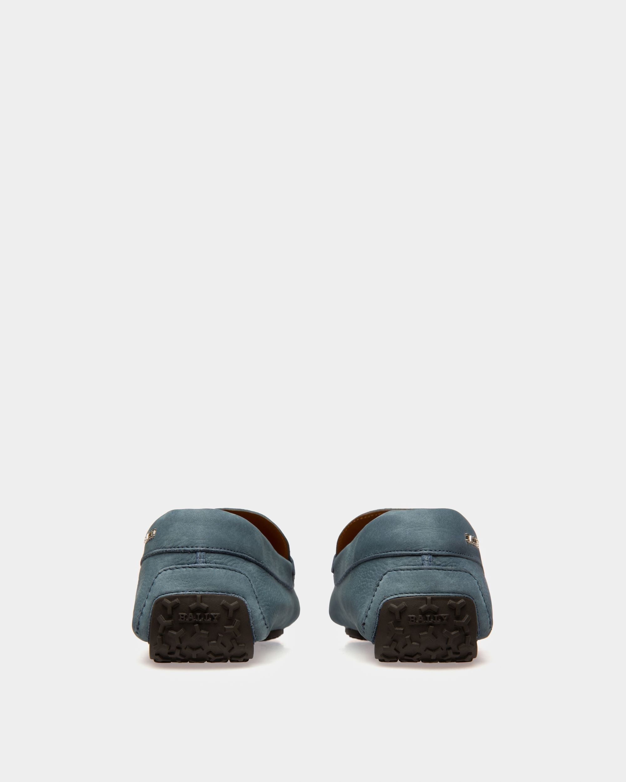 Bally Global - Parsal Leather Drivers In Blue - Blue