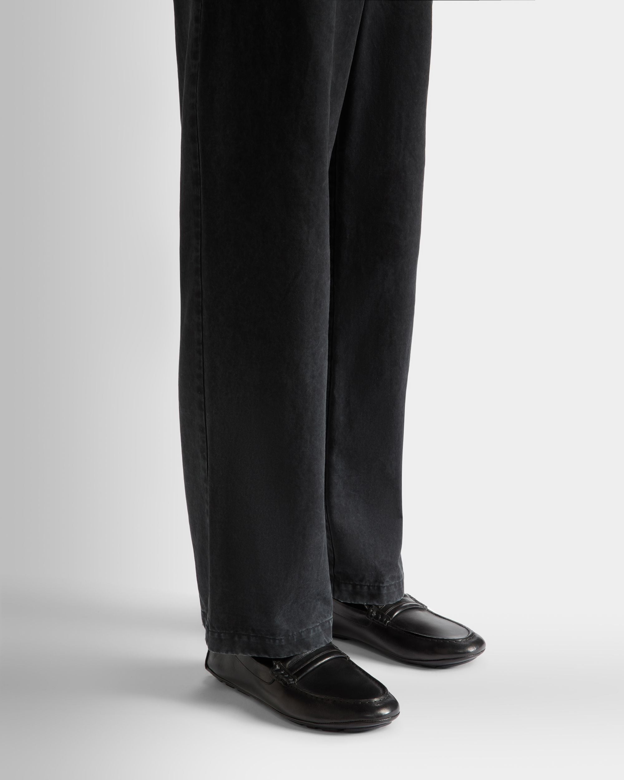 Bally Global - Kerbs Driver in Black Leather - Black