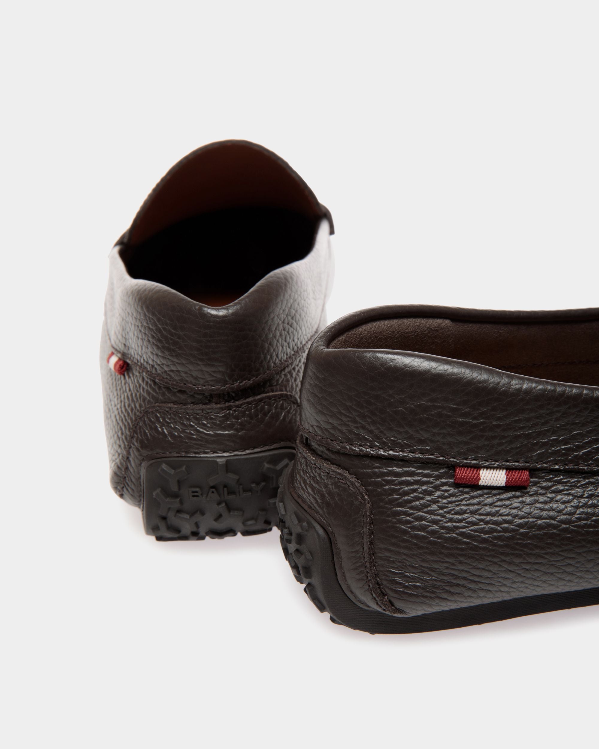 Bally Global - Pilot Driver in Brown Grained Leather - Brown