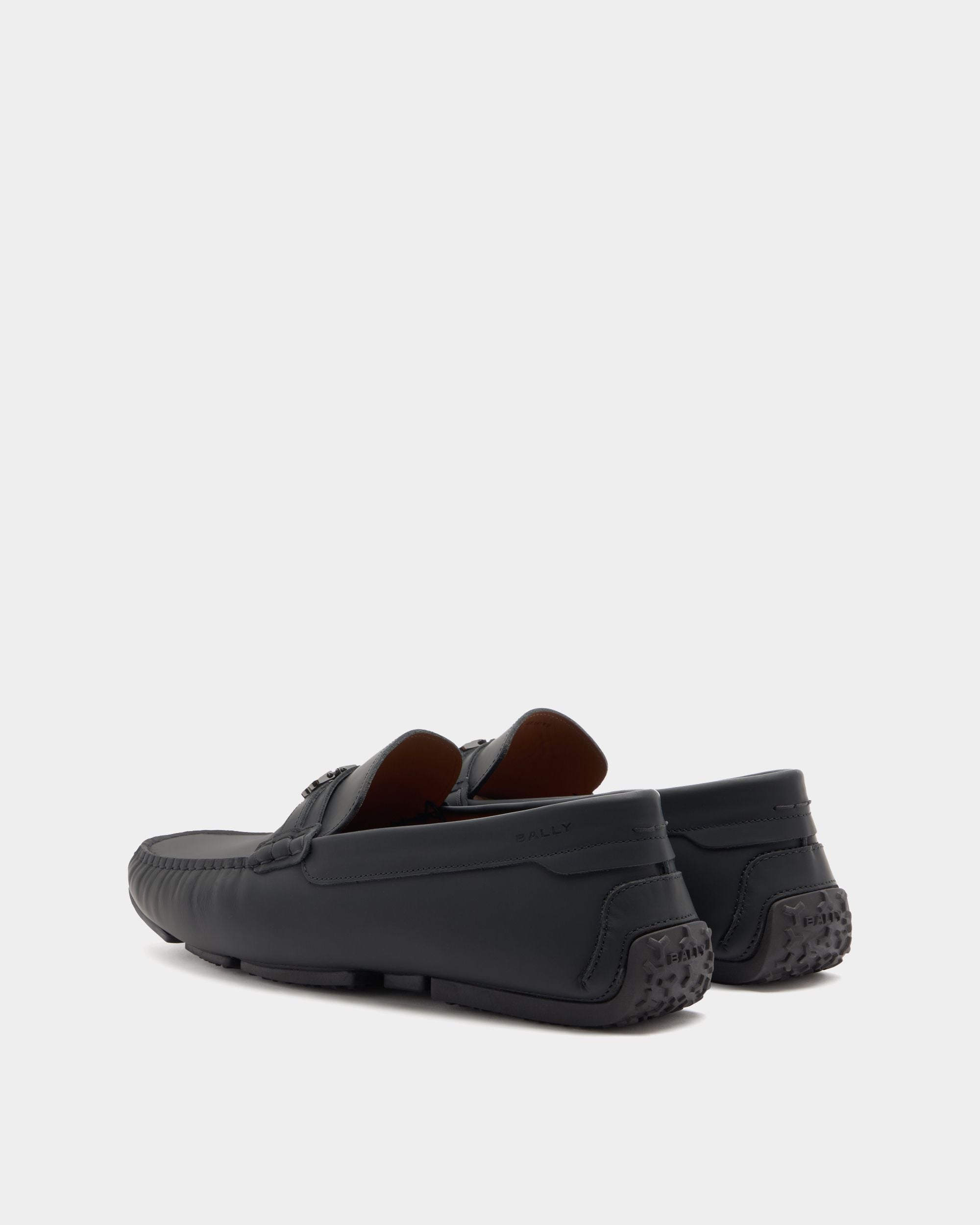Bally Global - Pilot Driver in Black Leather - Black