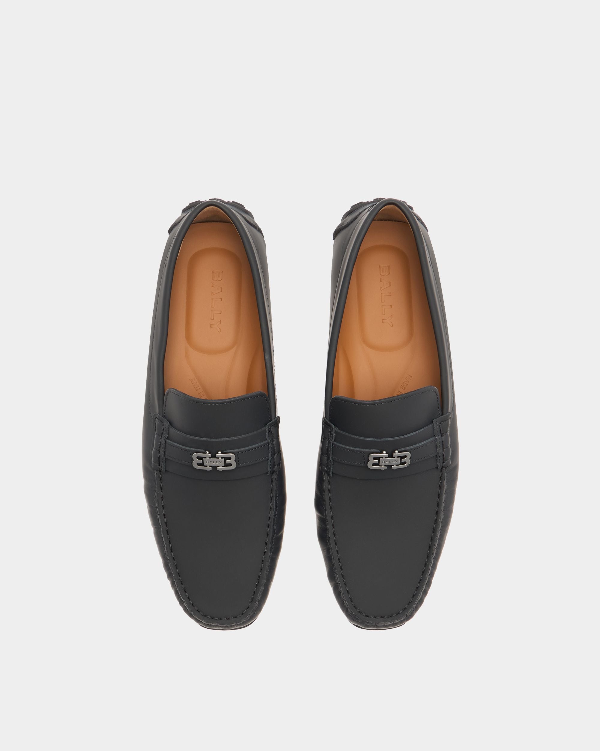Bally Global - Pilot Driver in Black Leather - Black