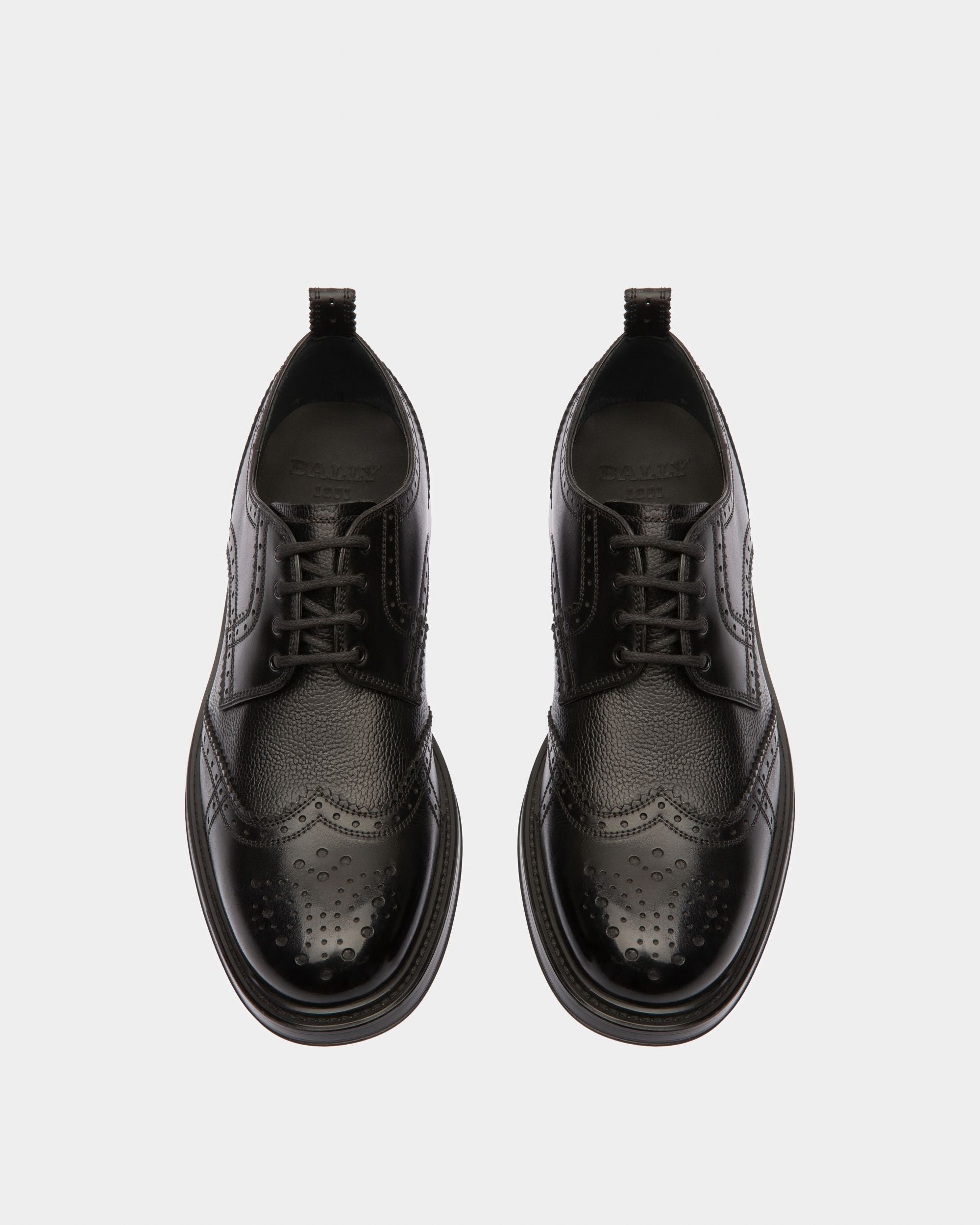 Bally Global - Nicor Leather Derbies In Black - Black