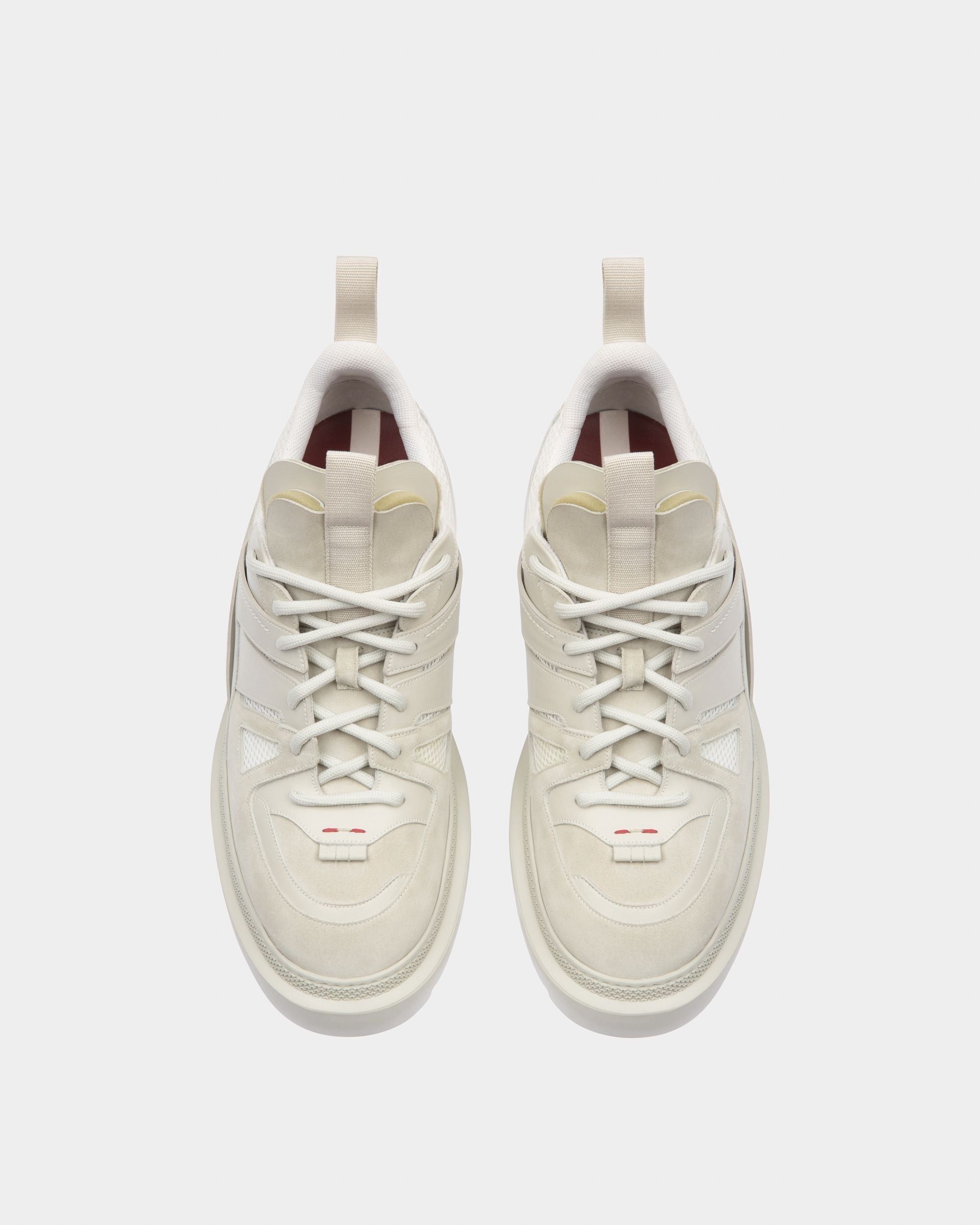 Bally Global - Vailont Leather Derbies In Dusty White - White