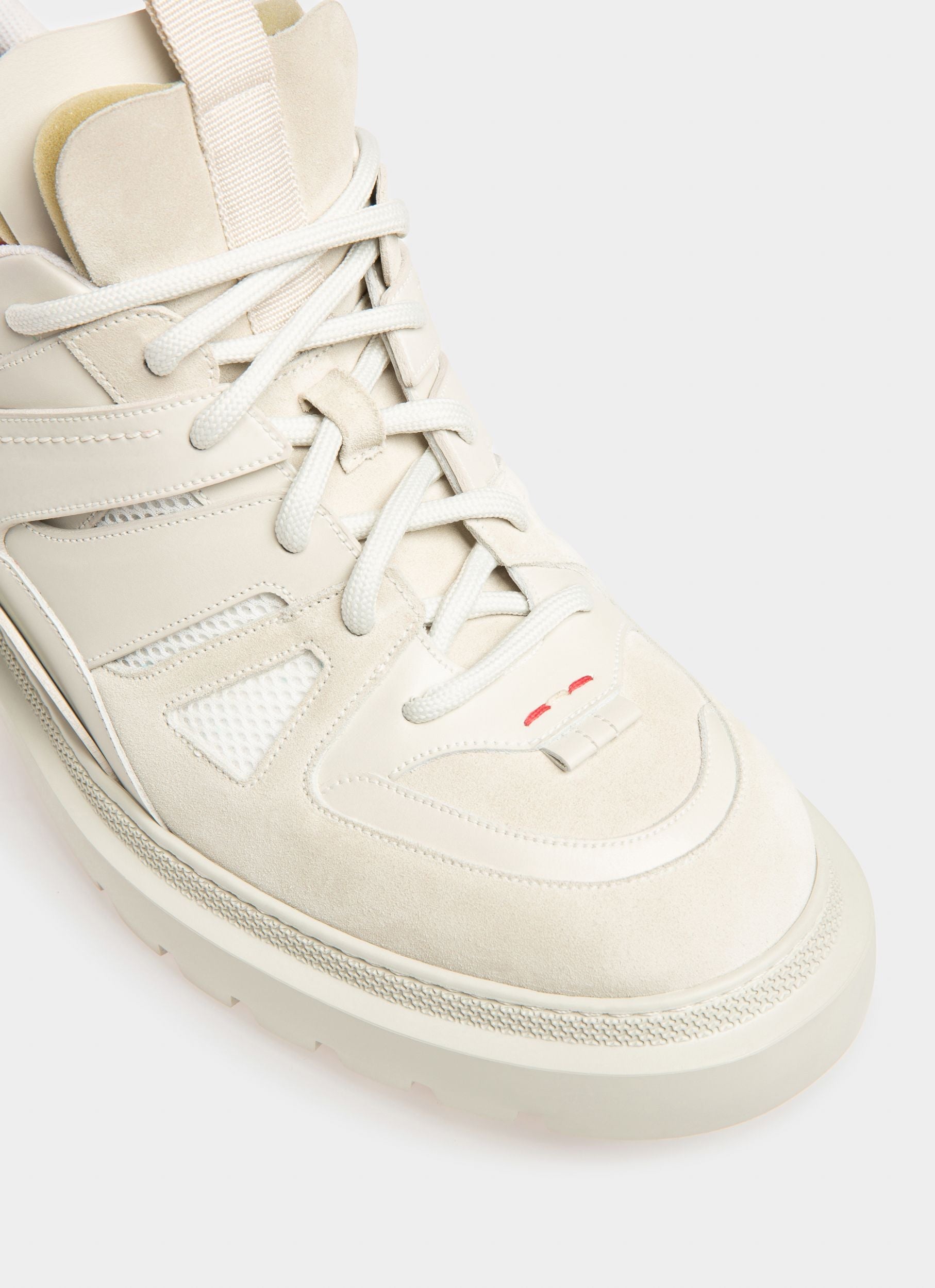 Bally Global - Vailont Leather Derbies In Dusty White - White