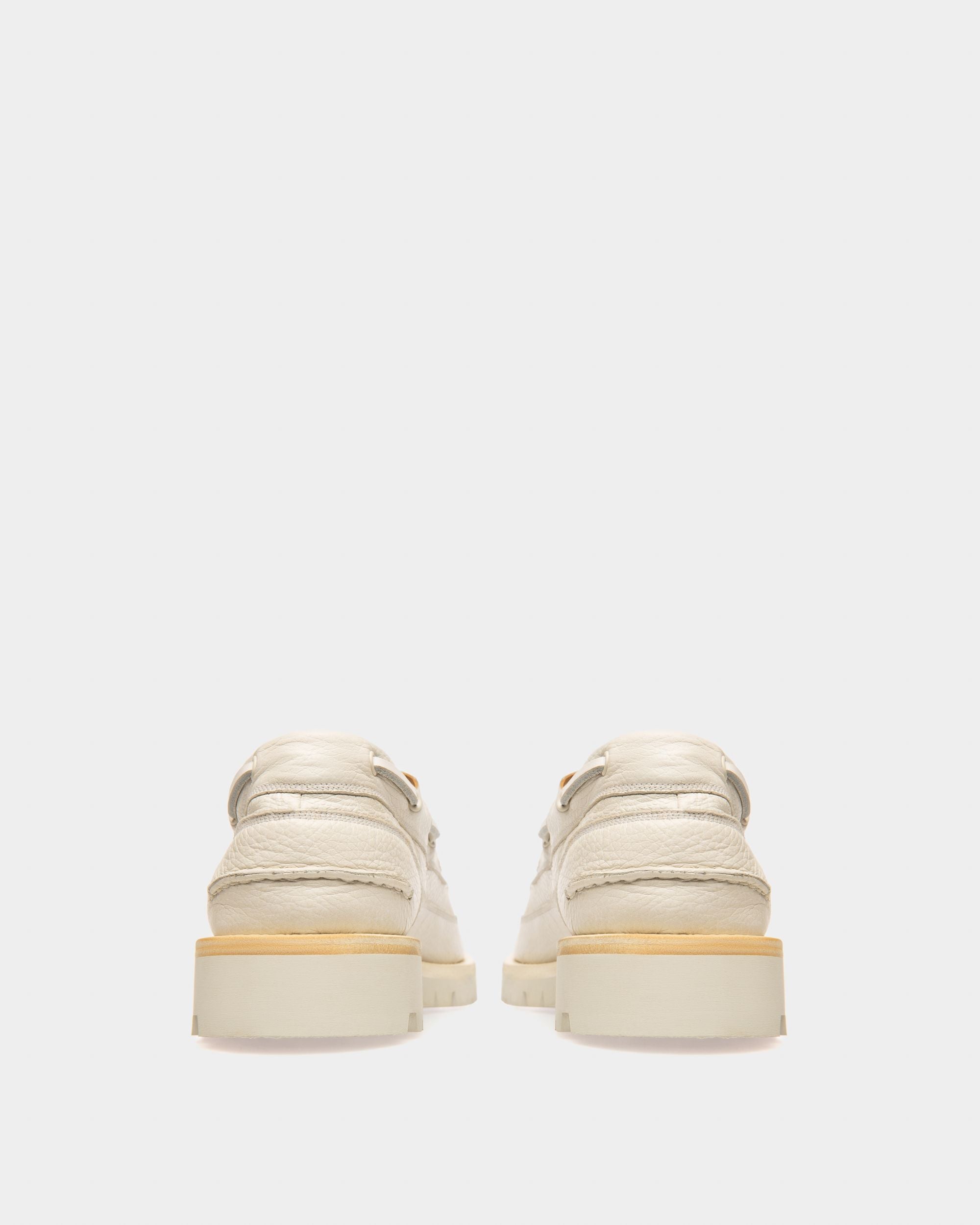 Bally Global - Trendal Leather Moccasins In White - Beige