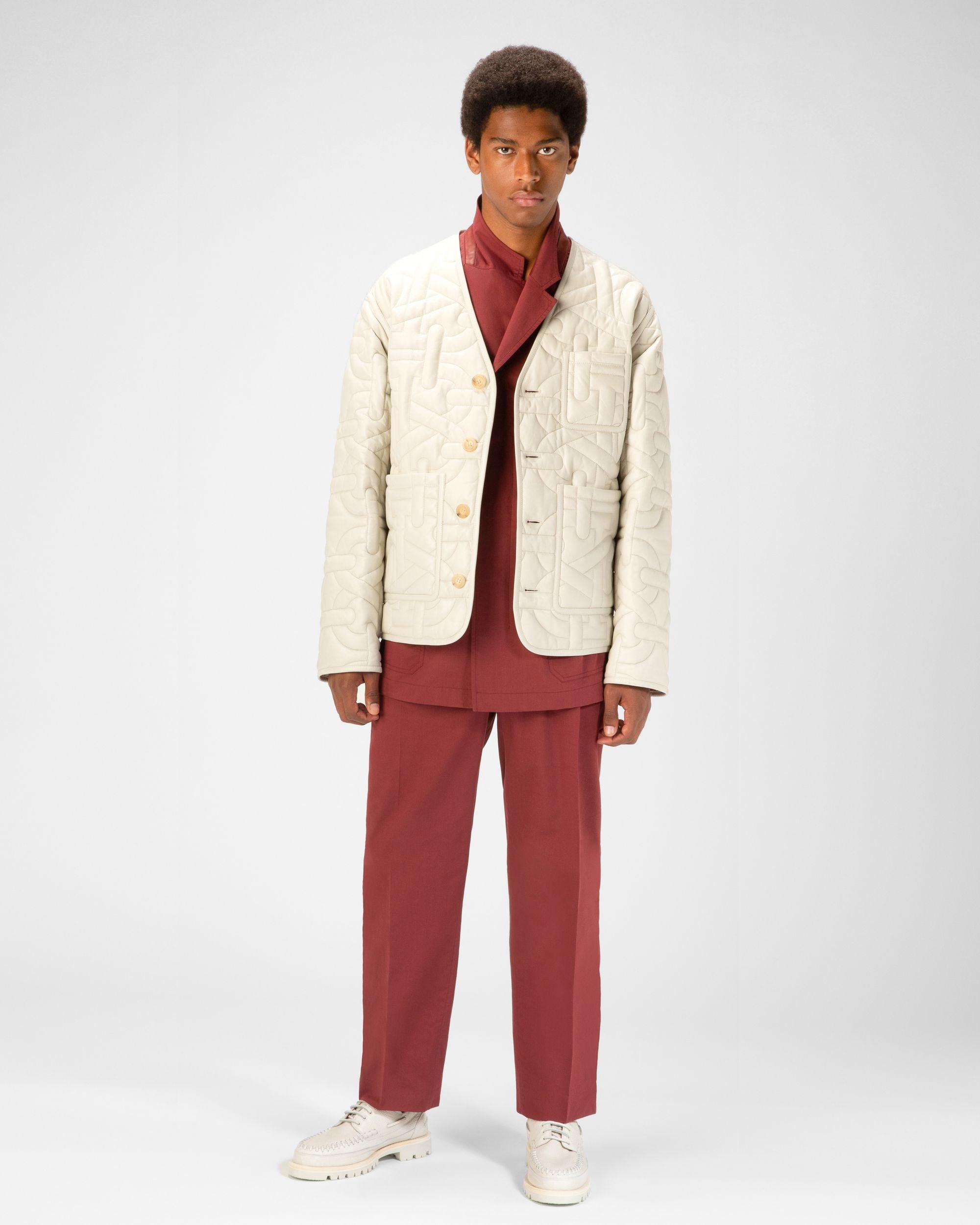 Bally Global - Trendal Leather Moccasins In White - Beige