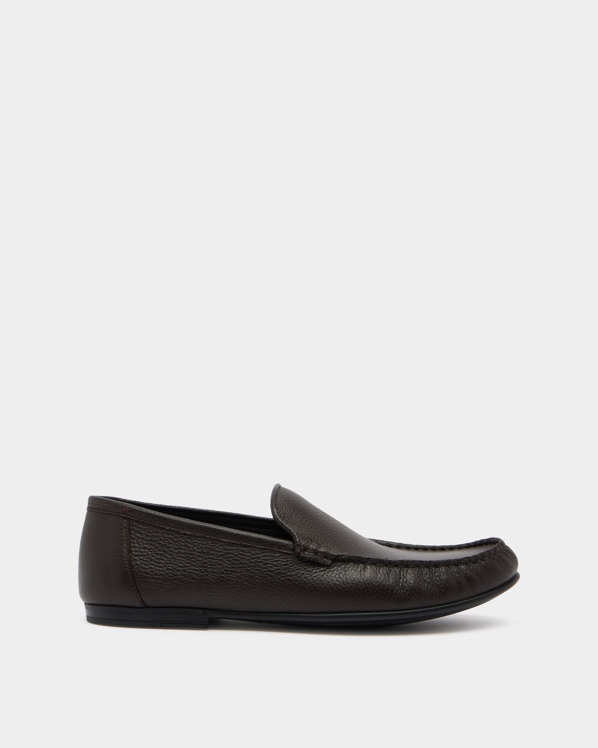 Bally Global - Mocasín Axony De Piel Granulada Marrón - Marrón