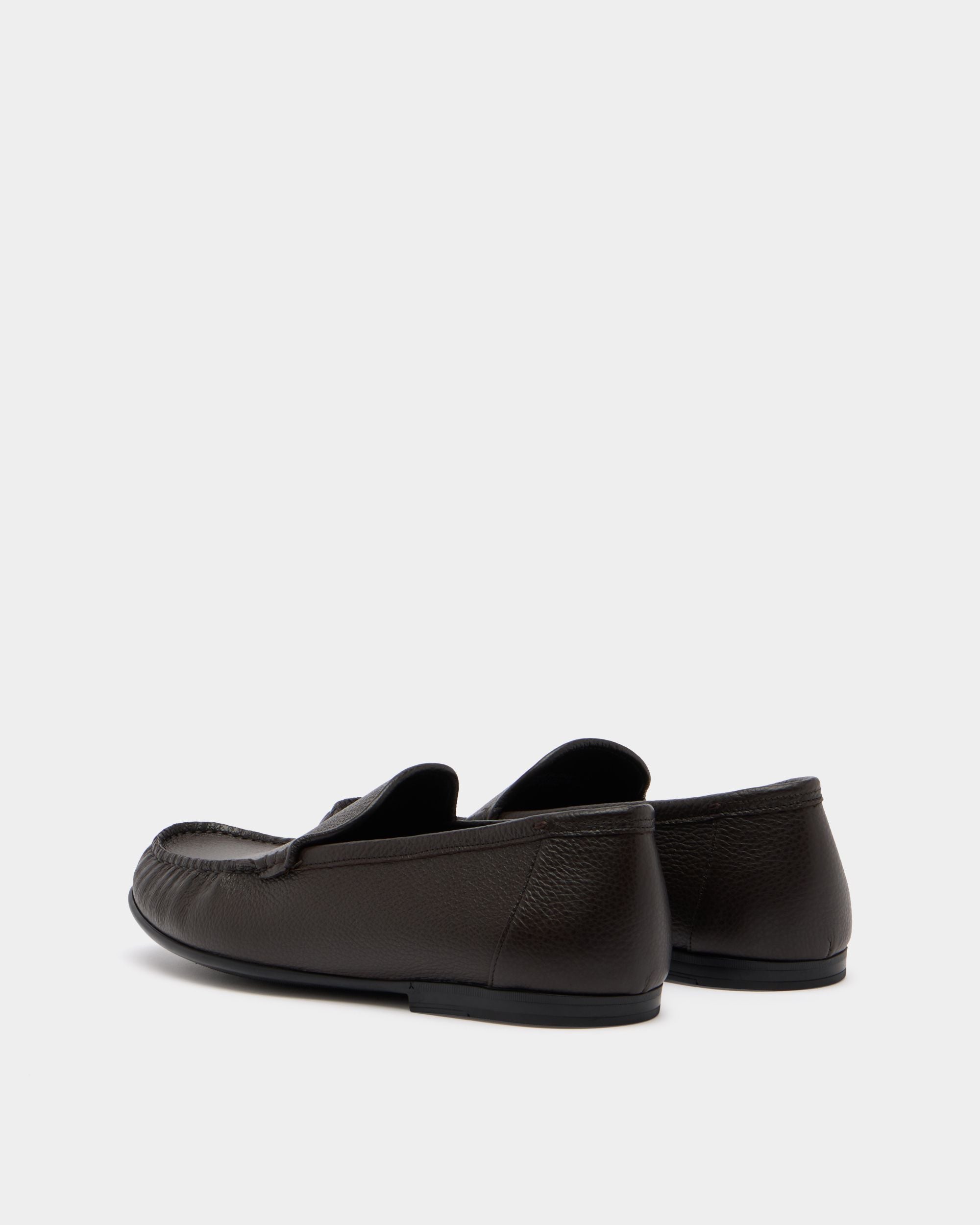 Bally Global - Mocasín Axony De Piel Granulada Marrón - Marrón