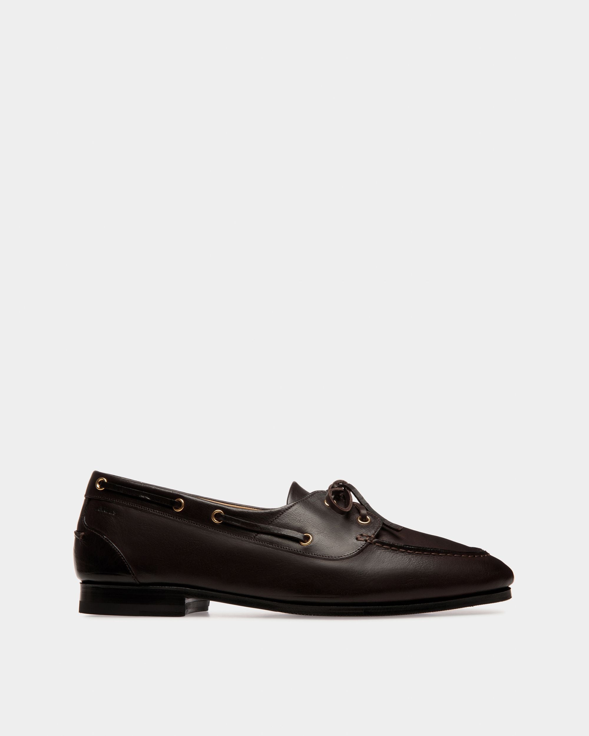 Plume Moccasin in Dark Brown Leather - Bally