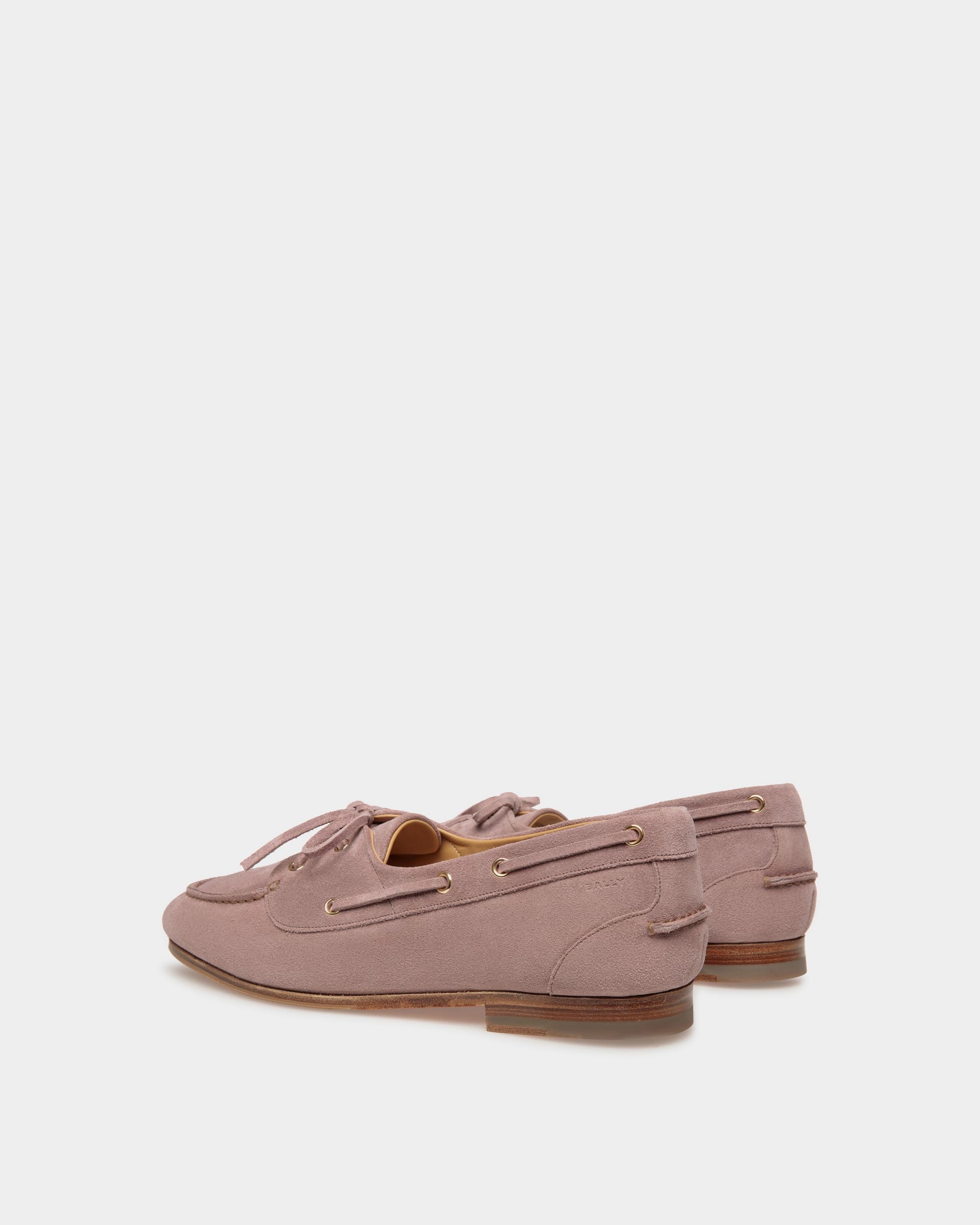 Bally Global - Plume Moccasin in Light Mauve Suede - Rose