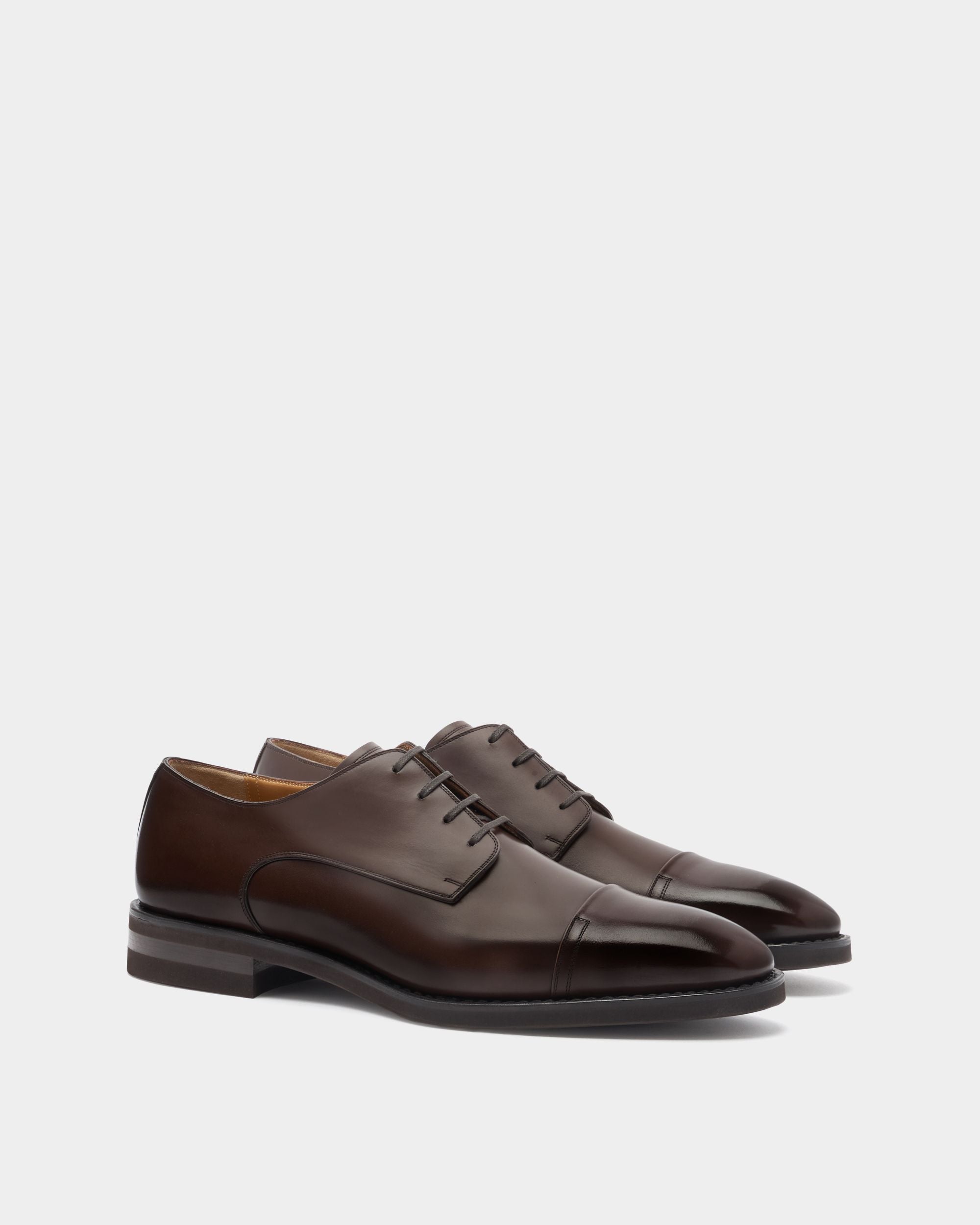 Bally Global - Derby Scribe Un En Cuir Marron - Marron