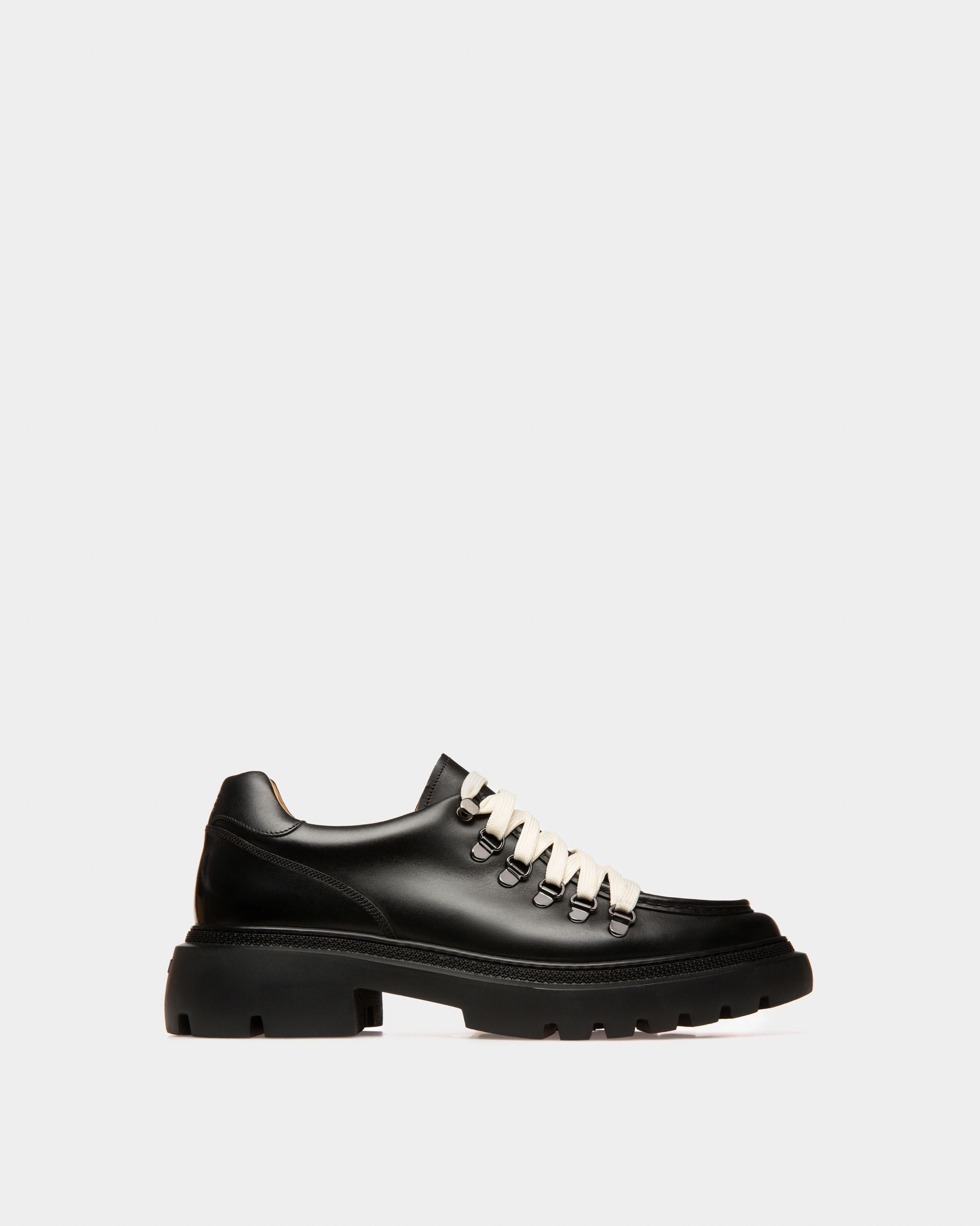 Bally Global - Varshal Leather Derbies In Black - Black