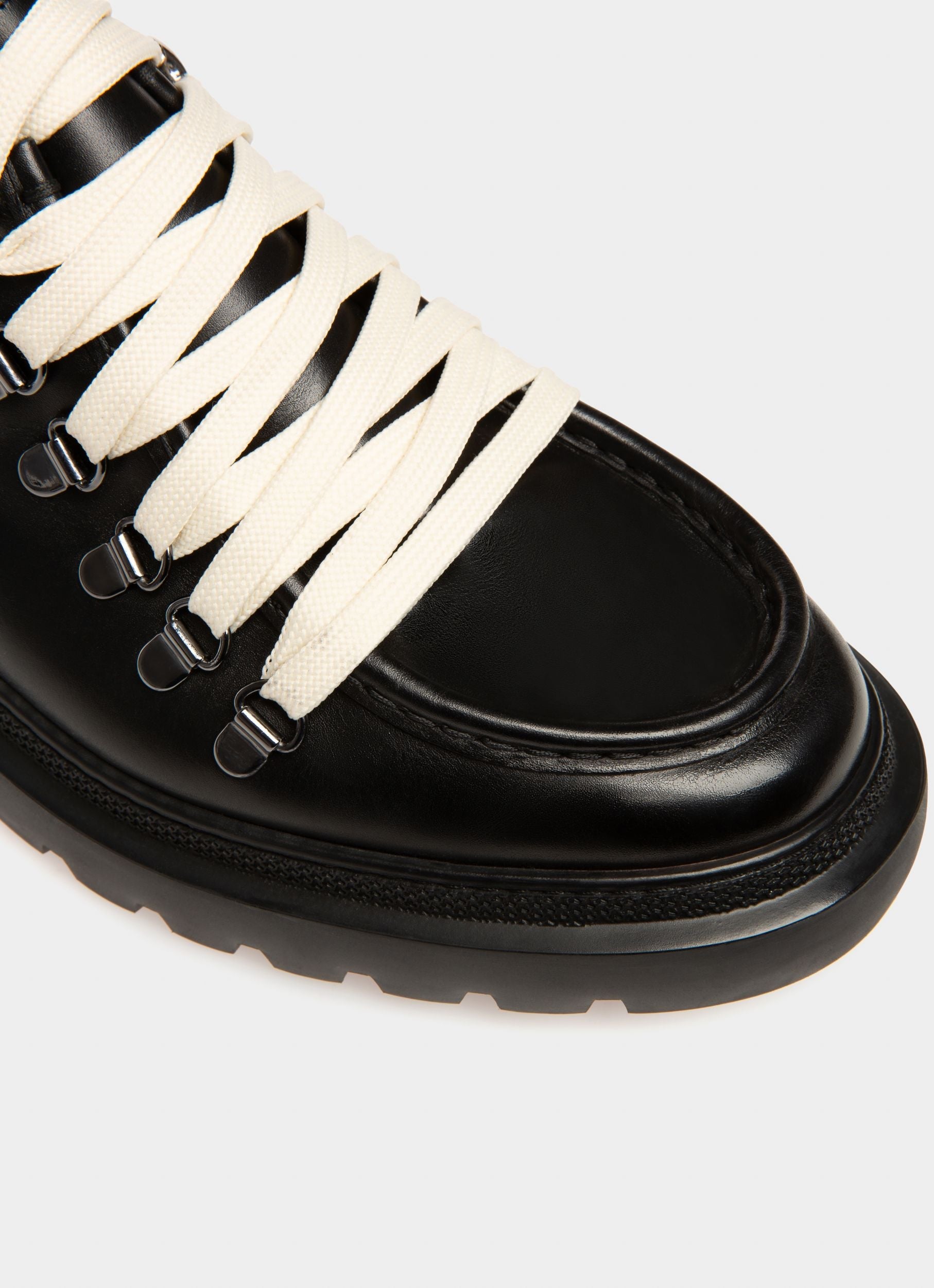 Bally Global - Varshal Leather Derbies In Black - Black