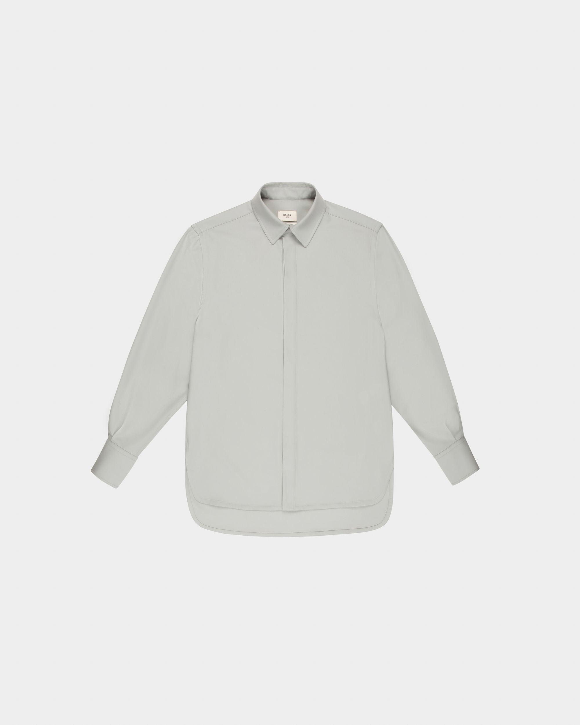 Bally Global - Wool Shirt In Light Blue - Blue