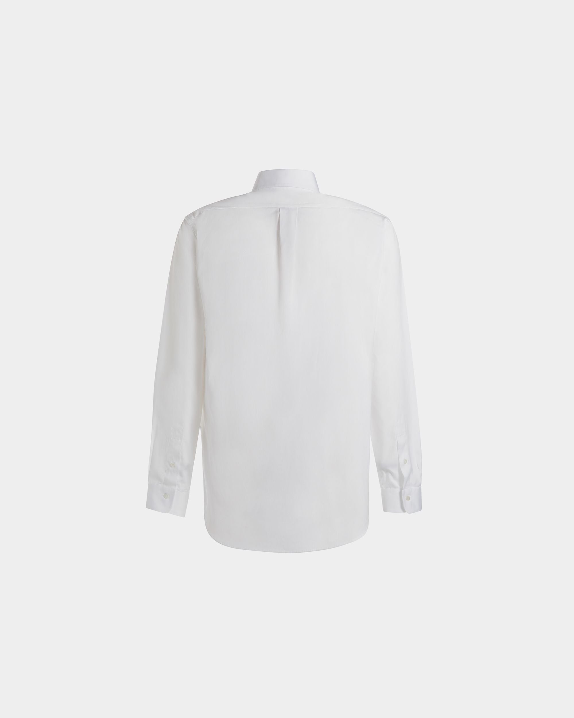 Bally Global - Shirt in White Fil-à-Fil Cotton - White