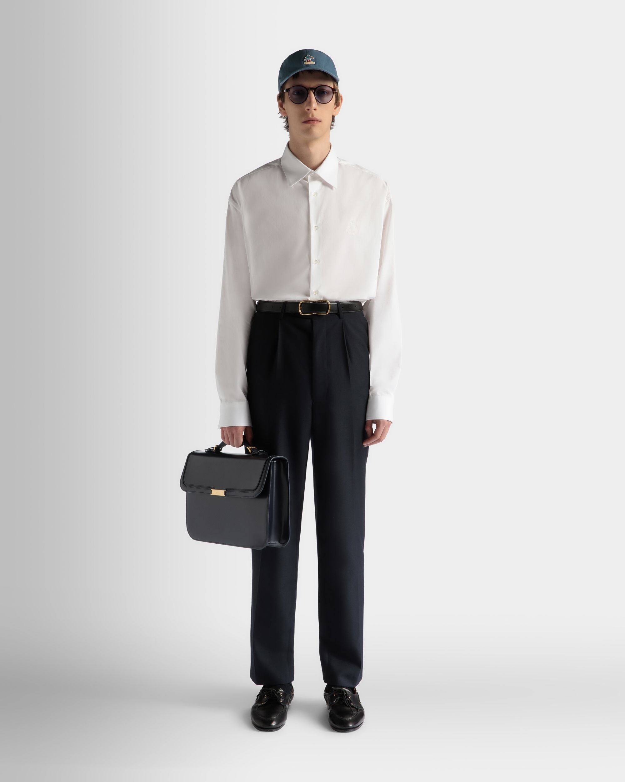 Bally Global - Shirt in White Cotton - Blanc