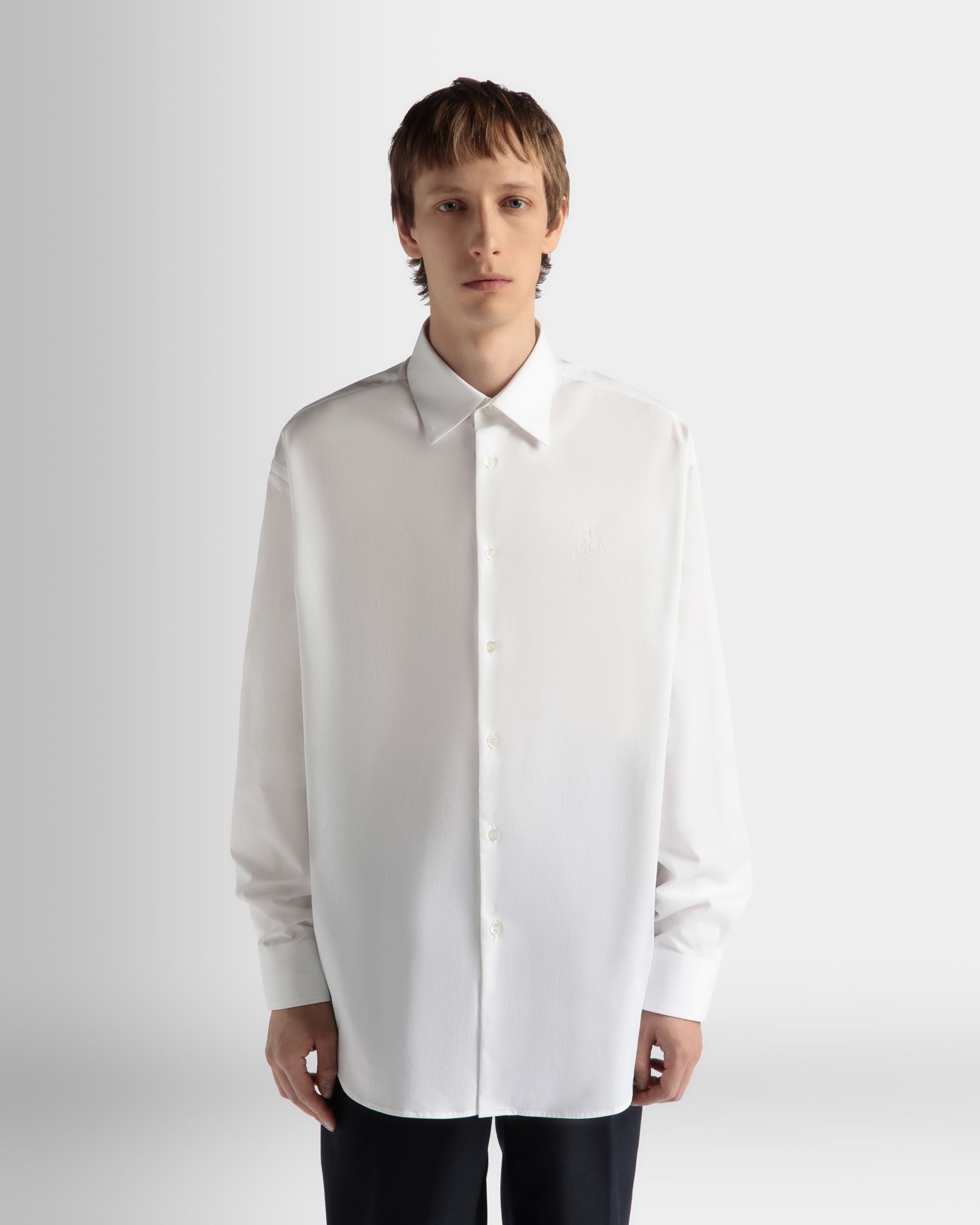 Bally Global - Shirt in White Cotton - Blanc