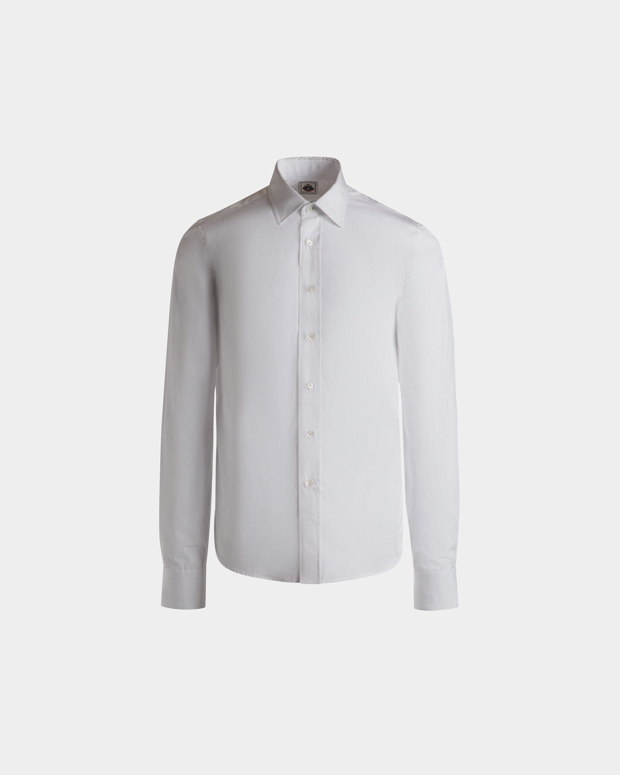 Bally Global - Adrien Brody Travel Collection Long Sleeve Shirt In White Cotton - White