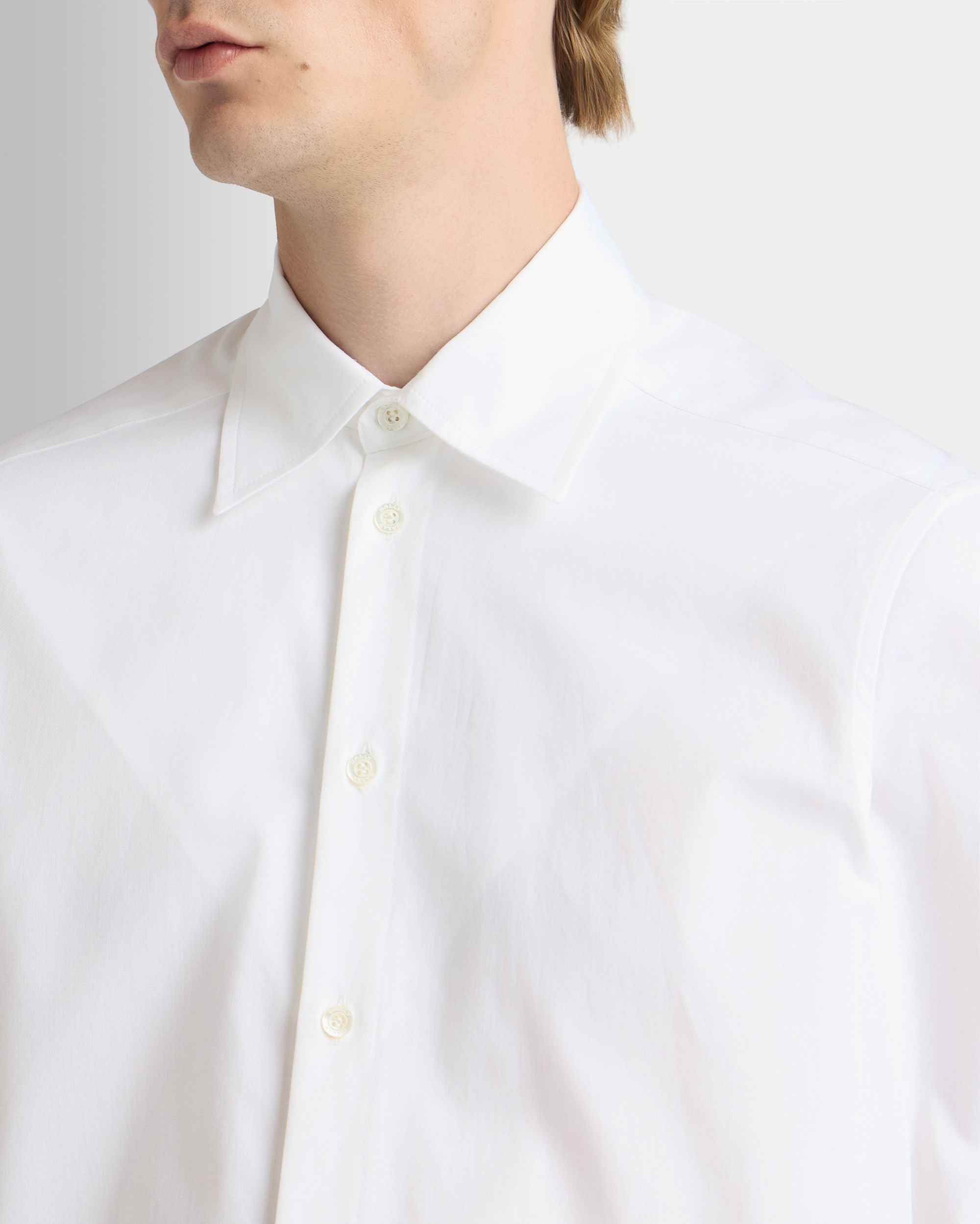 Bally Global - Shirts In White Cotton - White