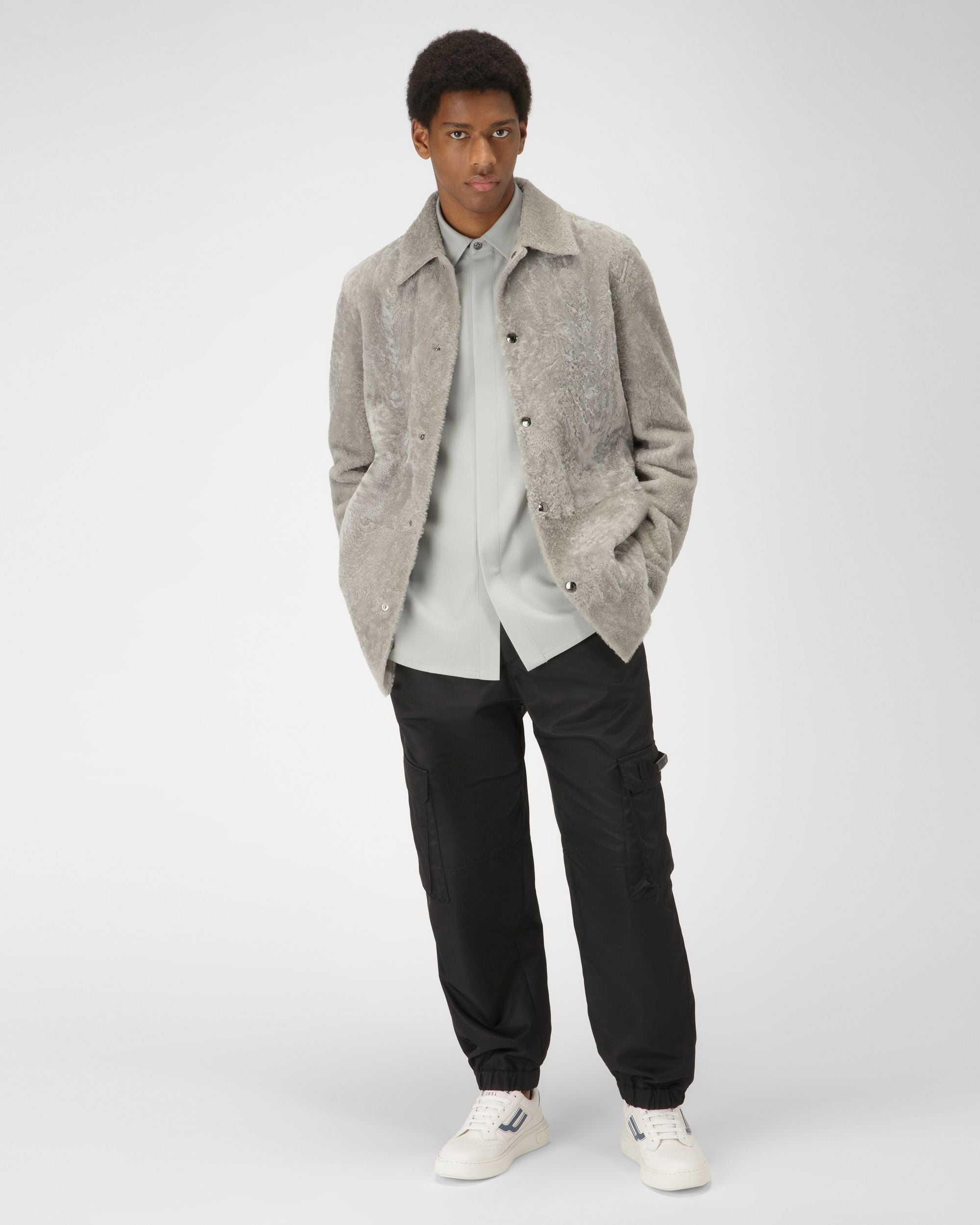 Bally Global - Triumph Leather Sneakers In White & Blue - White