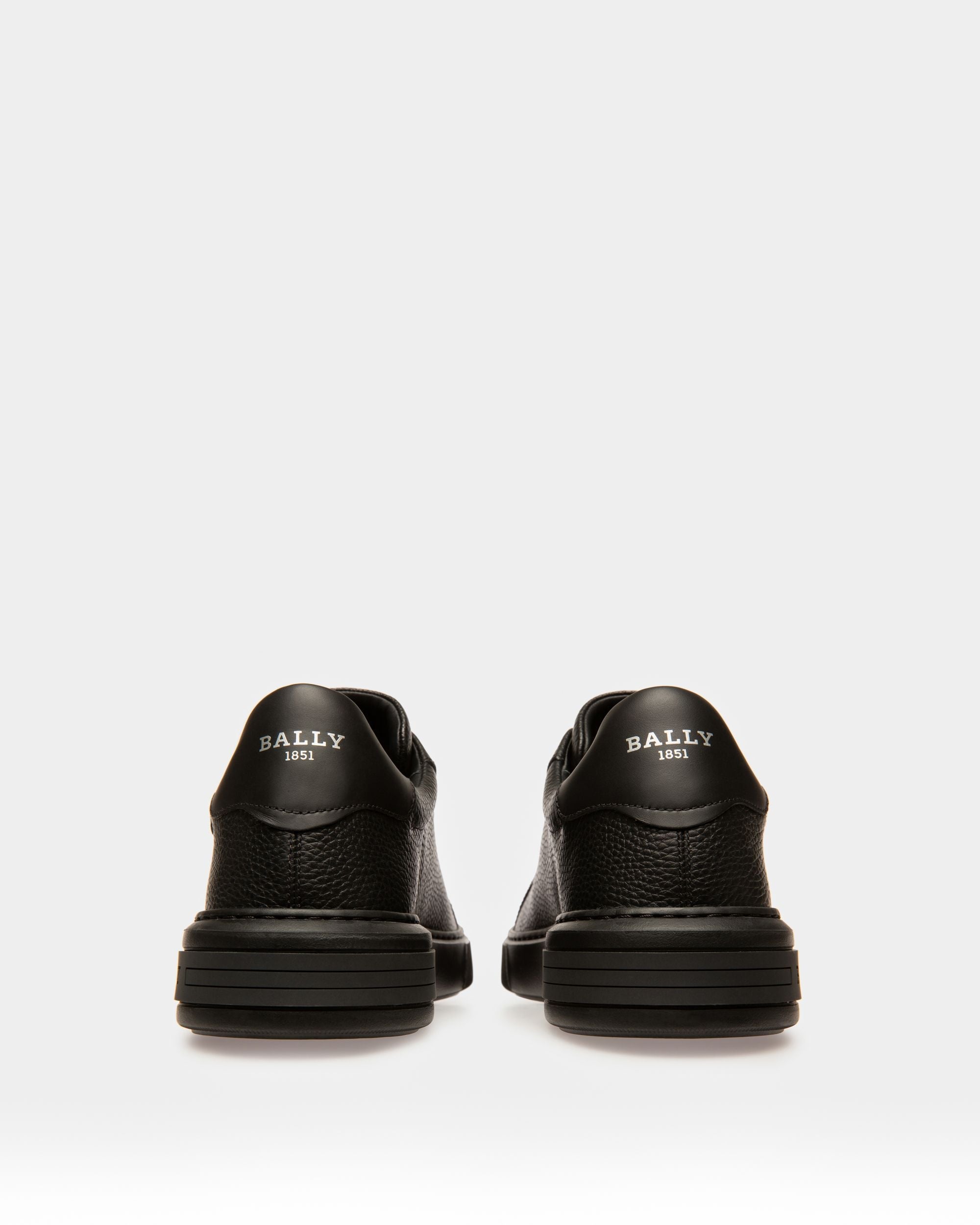 Bally Global - Miky Leather Sneakers In Black - Black