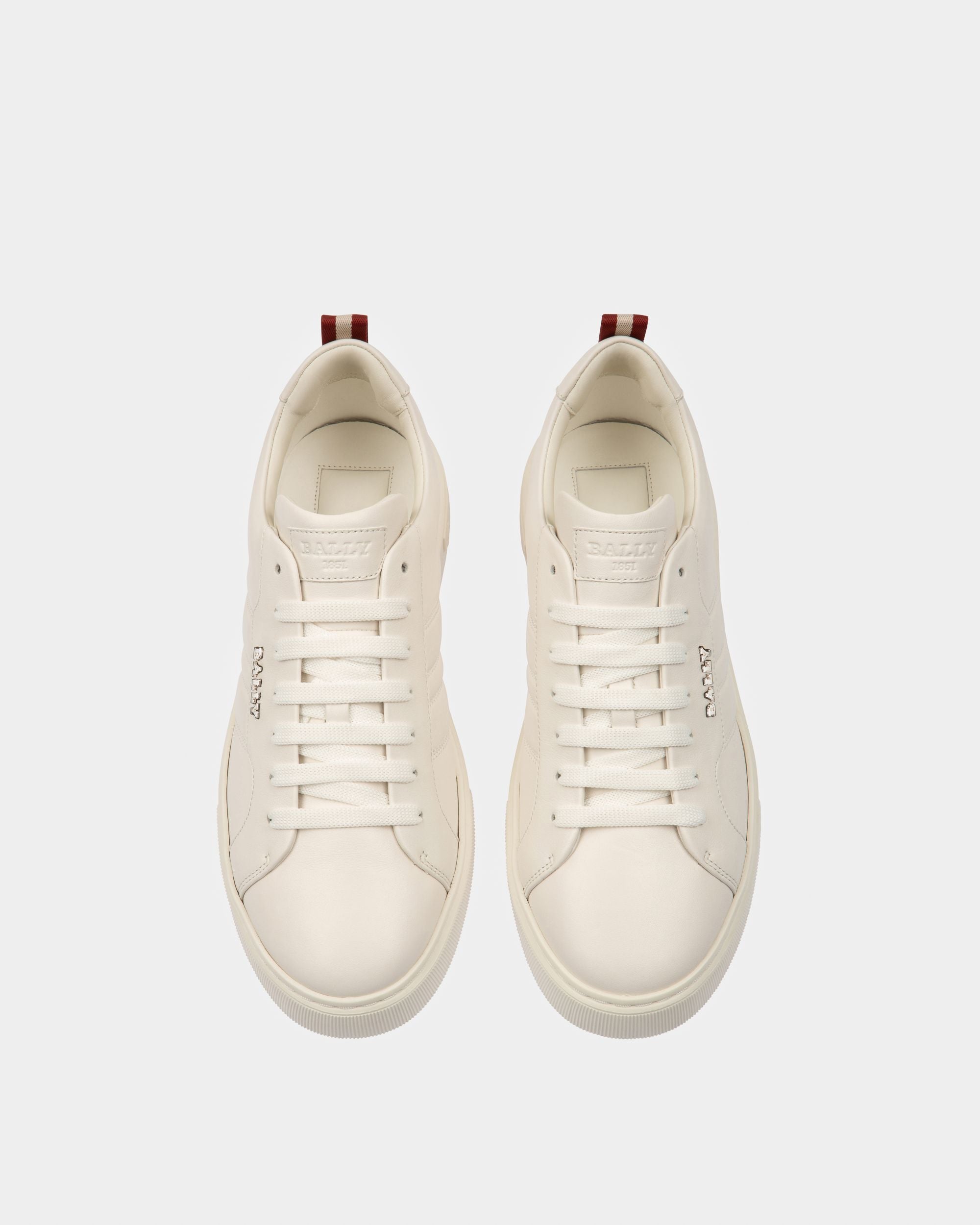 Bally Global - Maxim Sneakers En Cuir Blanc - Blanc