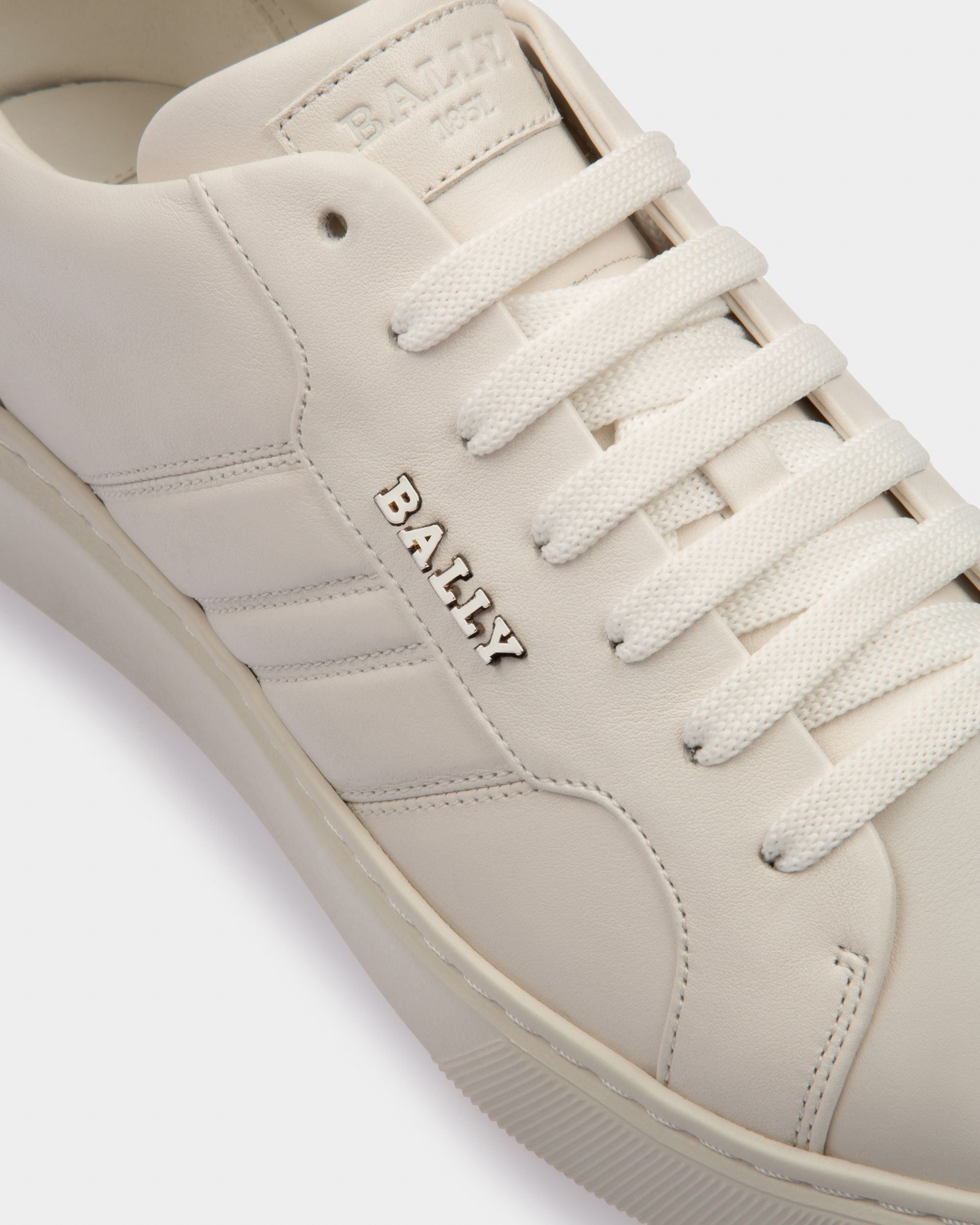 Bally Global - Maxim Sneakers En Cuir Blanc - Blanc