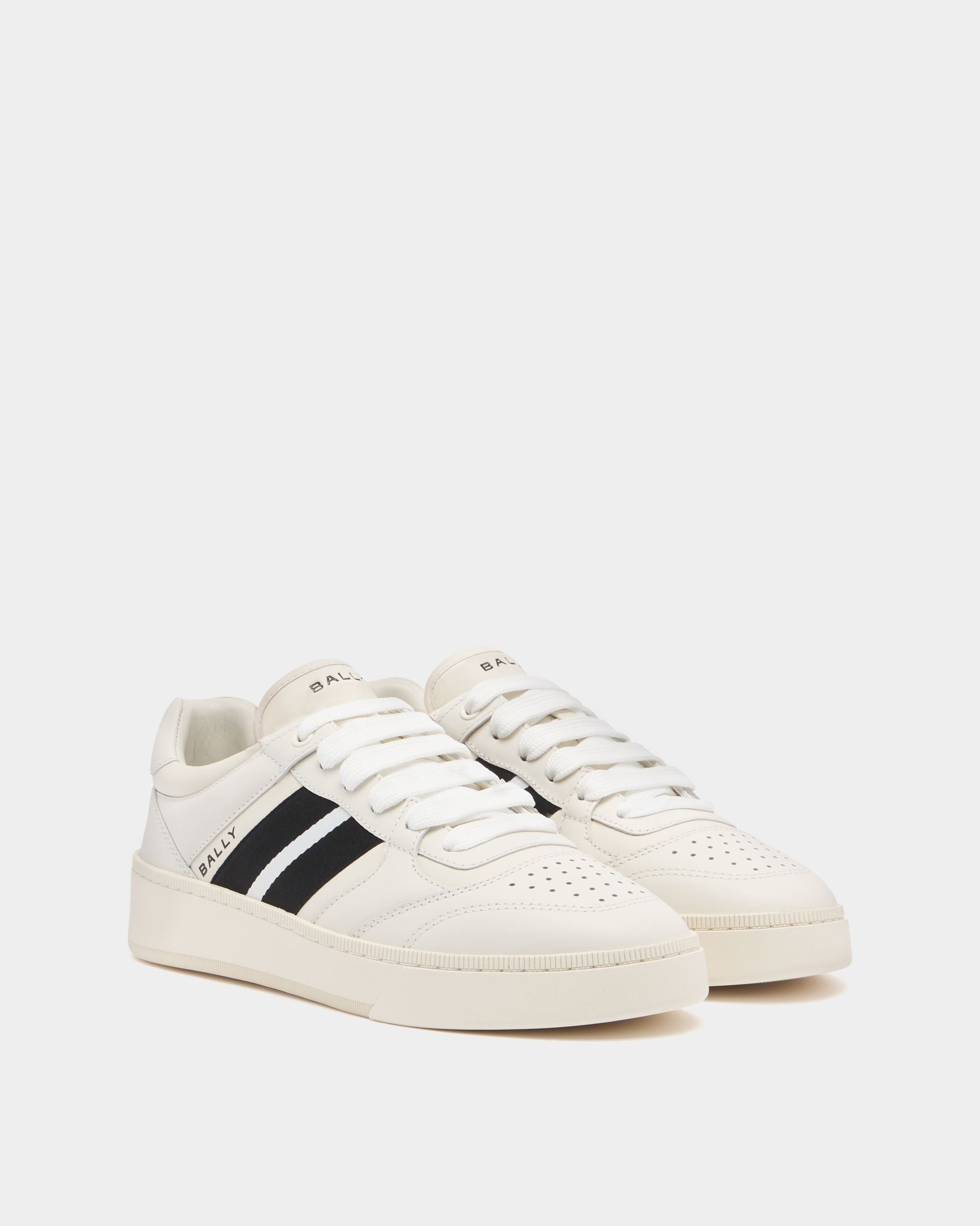 Bally Global - Raise Sneaker in White Leather -