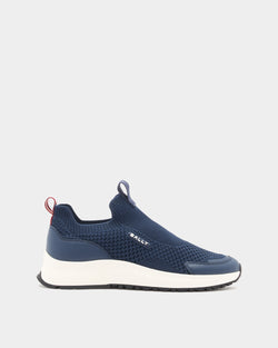 Zapatilla Outline De Tejido Navy Blue