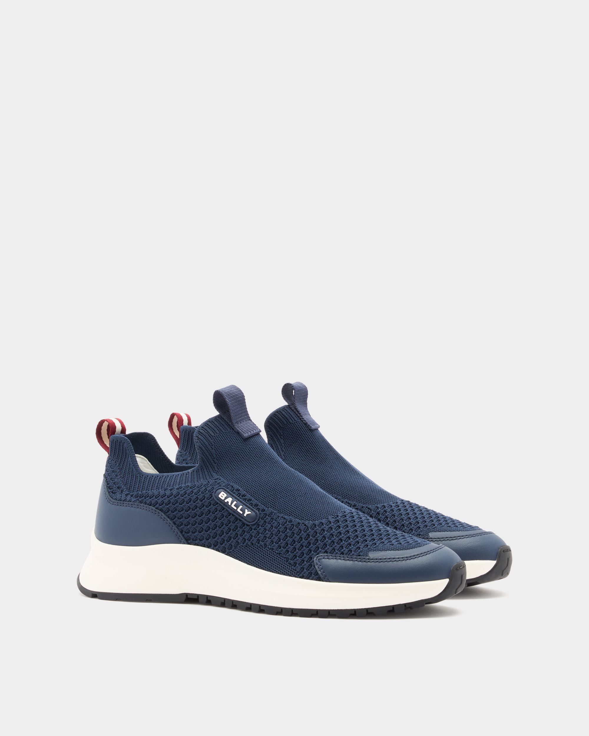 Bally Global - Zapatilla Outline De Tejido Navy Blue - Azul