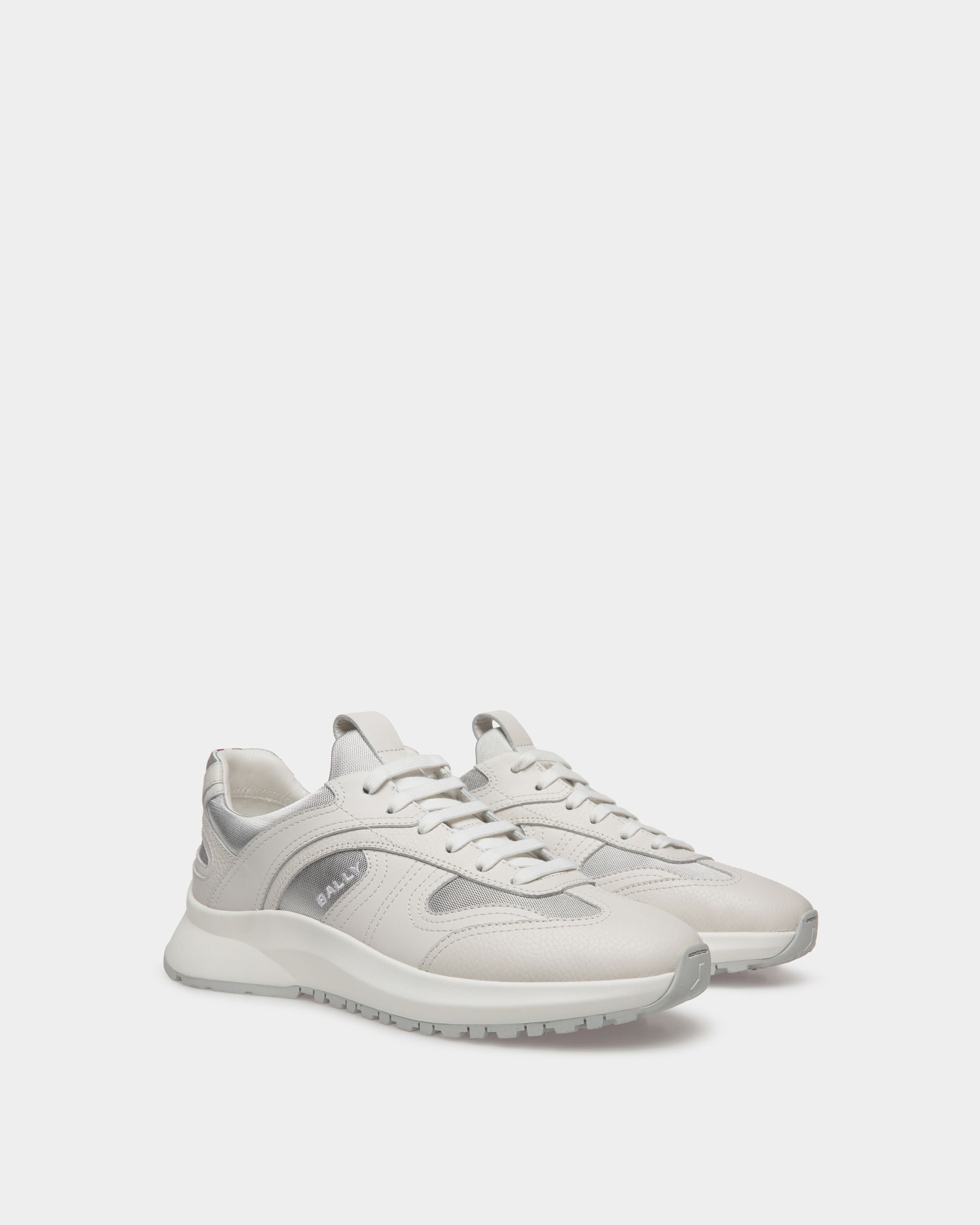 Bally Global - Outline Sneaker In White Leather And Nylon - White