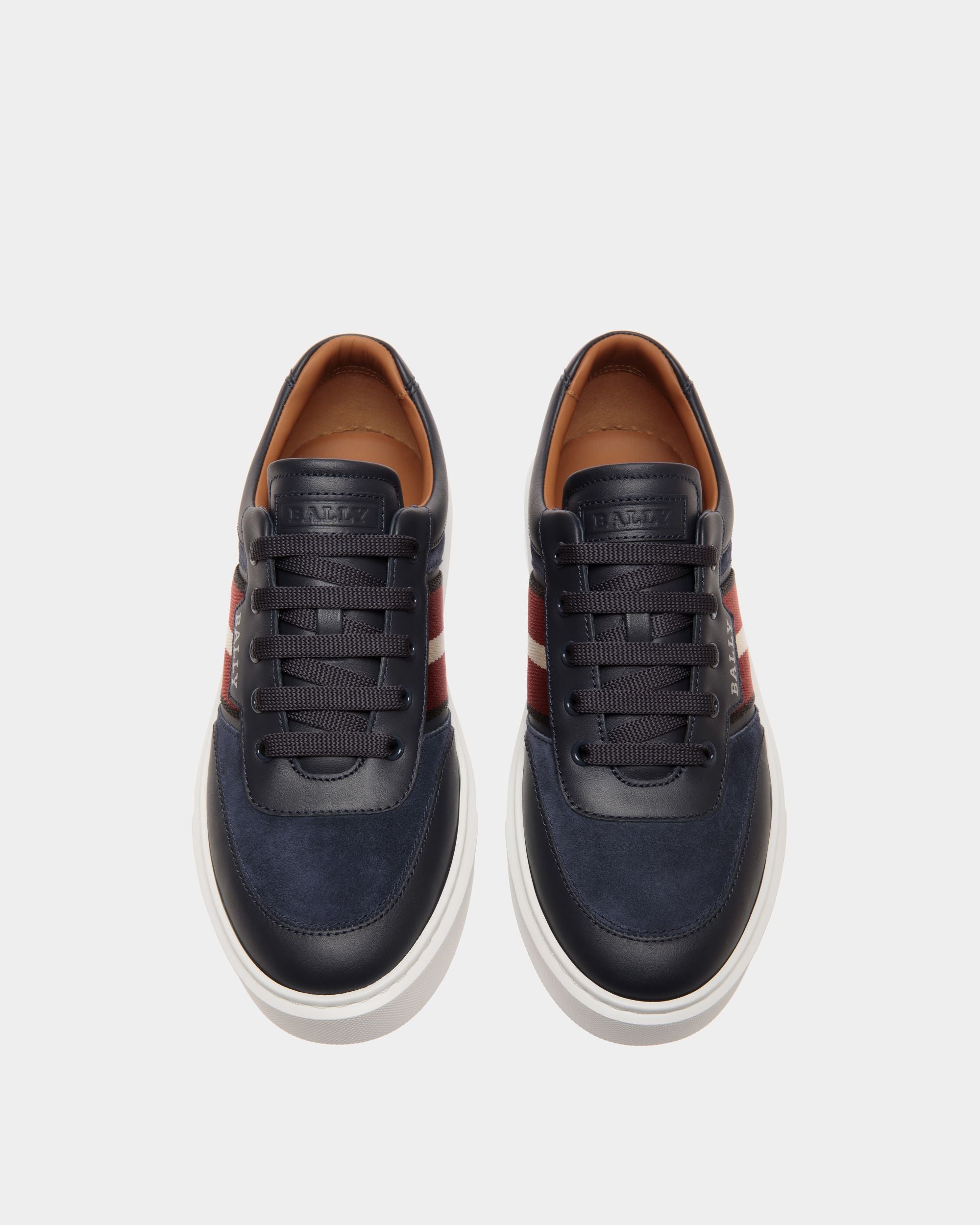 Bally Global - Sneaker In Blue Leather - Blue