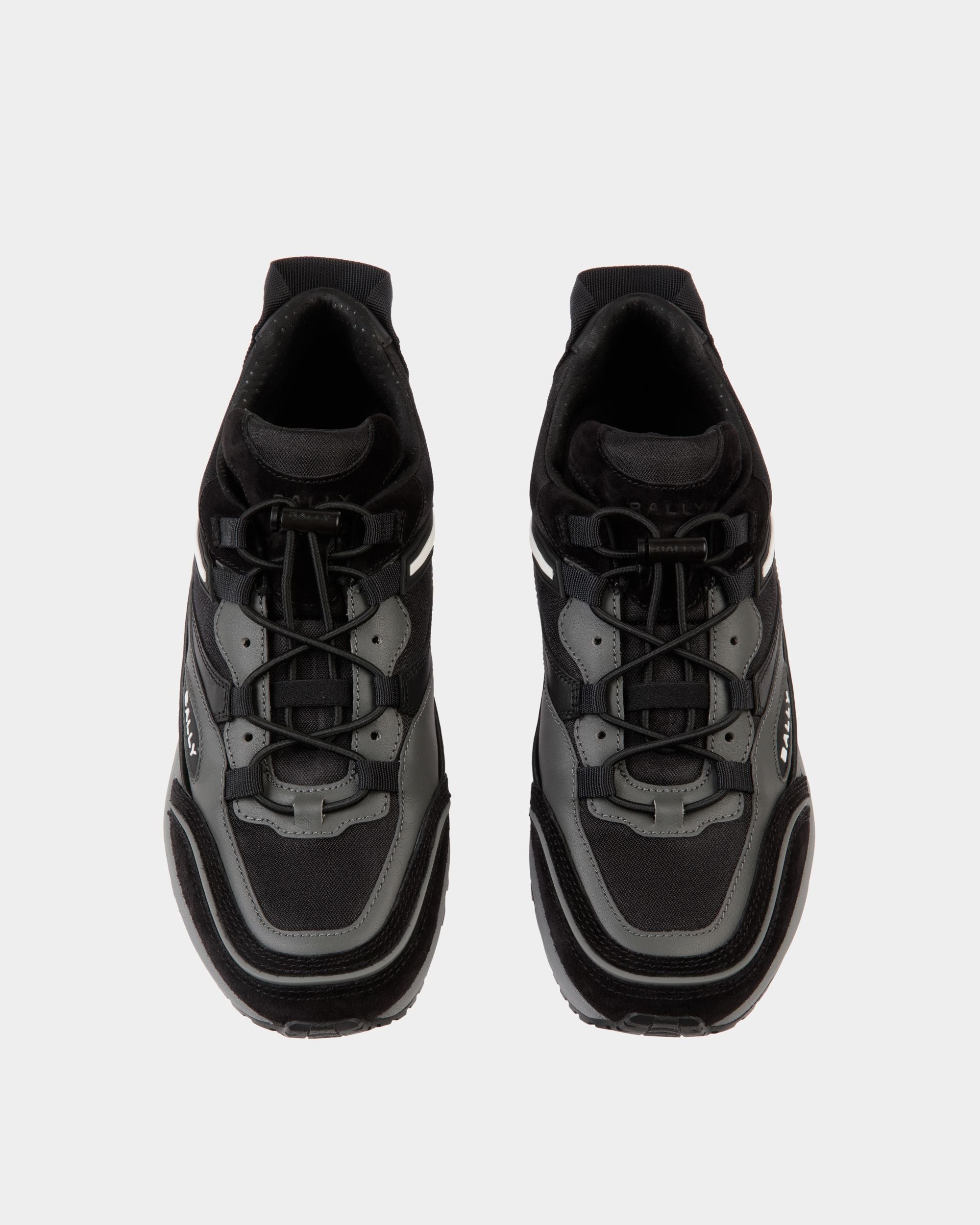 Bally Global - Faster Sneaker In Black Leather and Nylon - Black