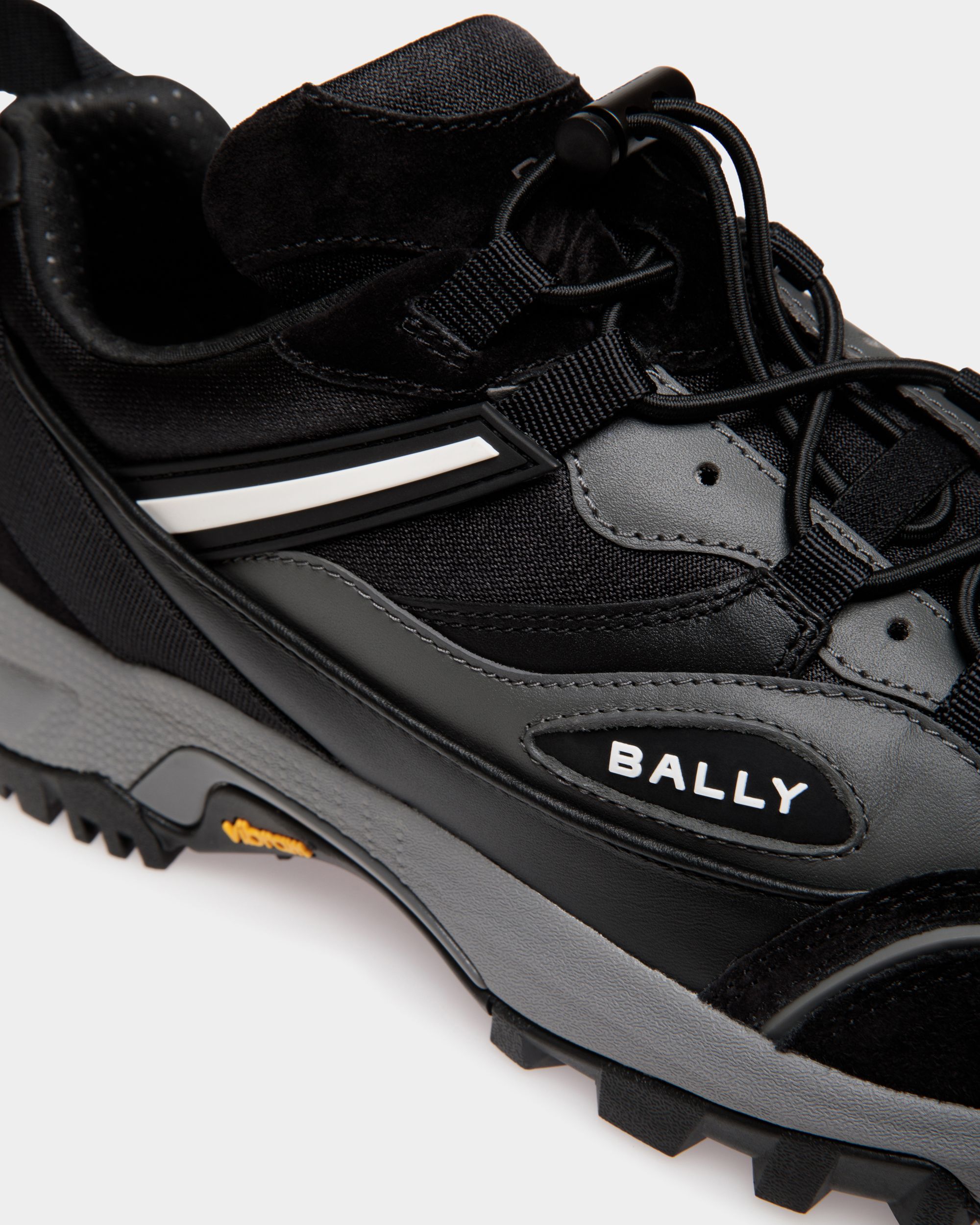 Bally Global - Faster Sneaker In Black Leather and Nylon - Black