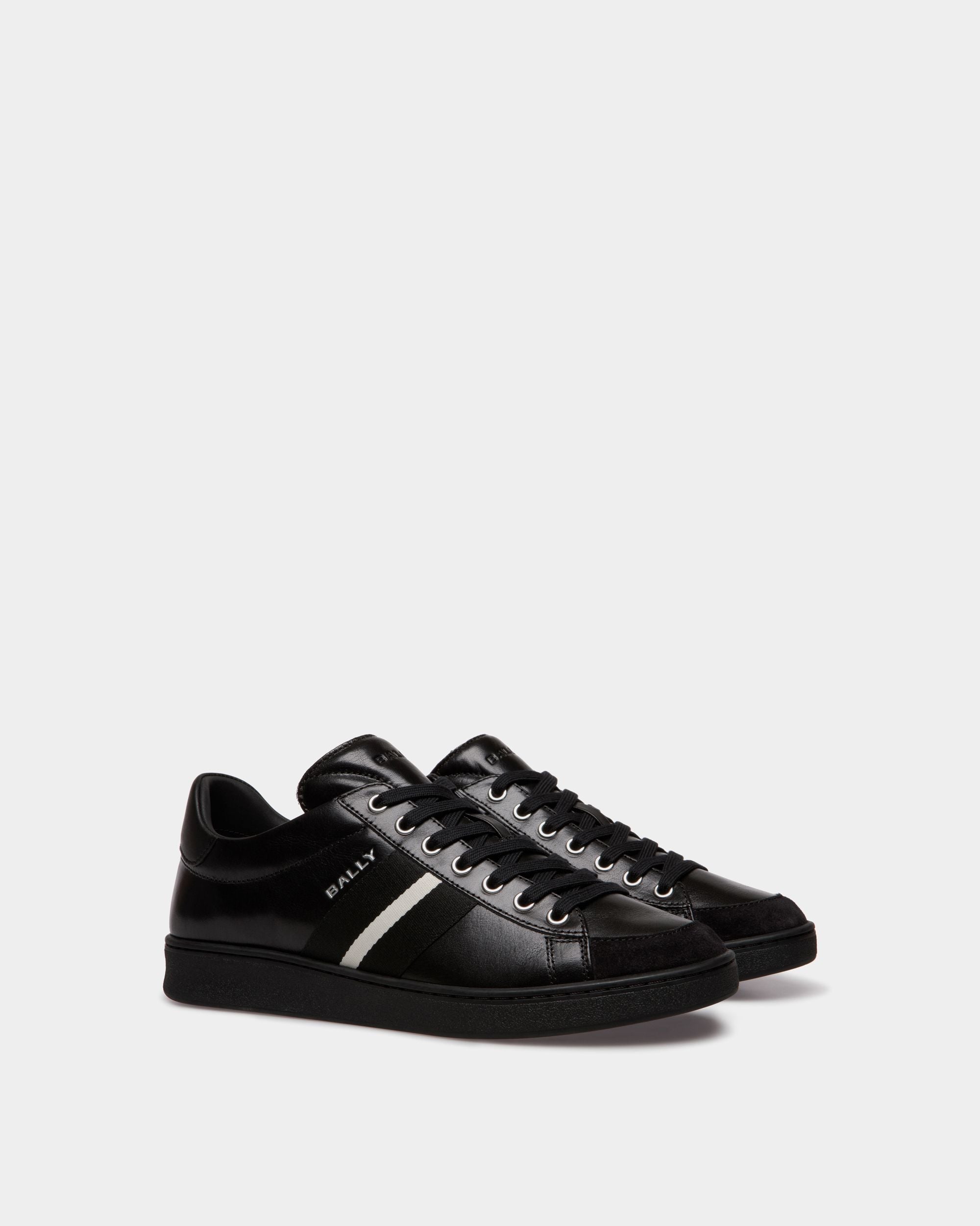 Bally Global - Tennis Sneaker In Black Leather - Black