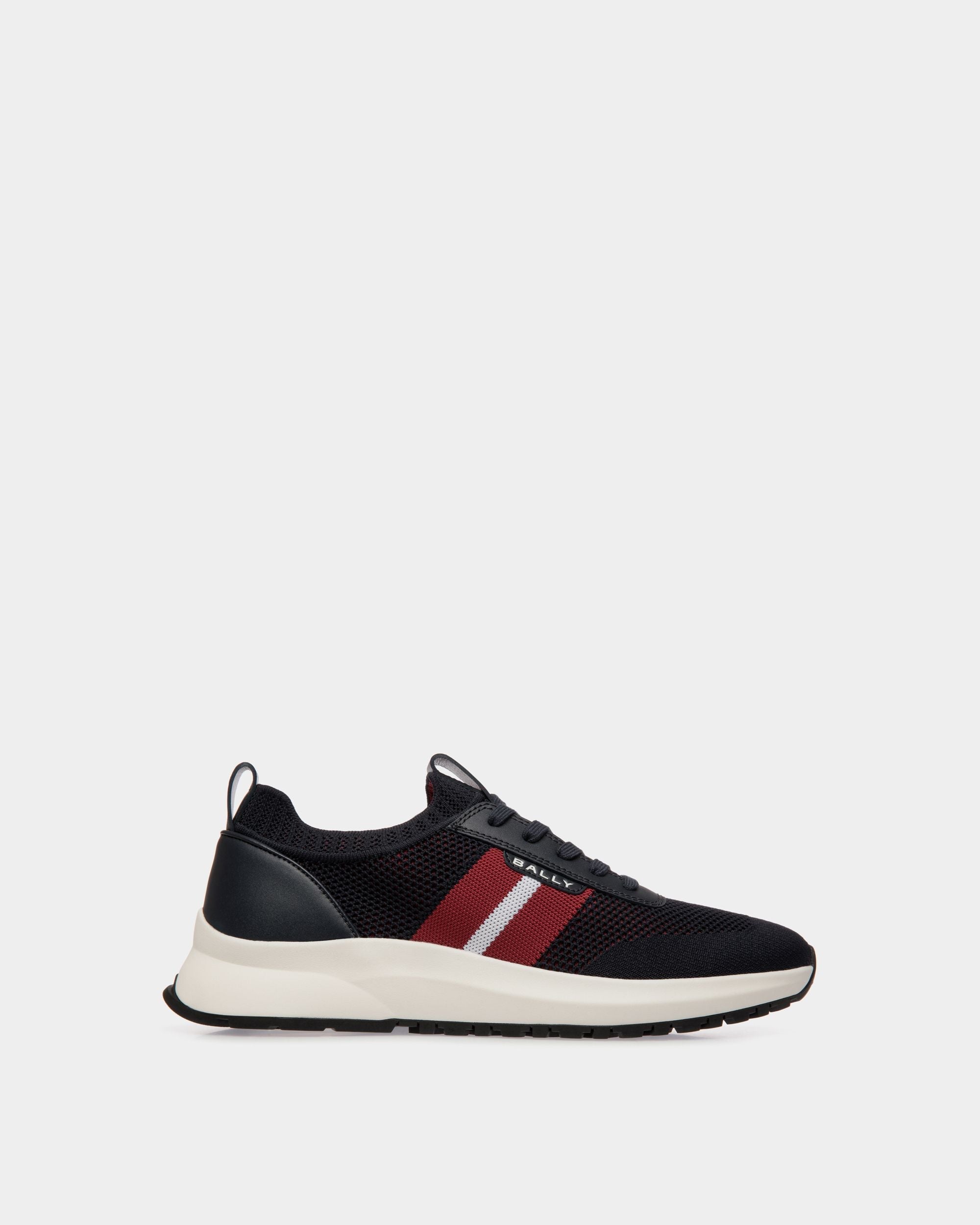 Bally Global - Outline Sneaker in Navy Blue Knit - Blue