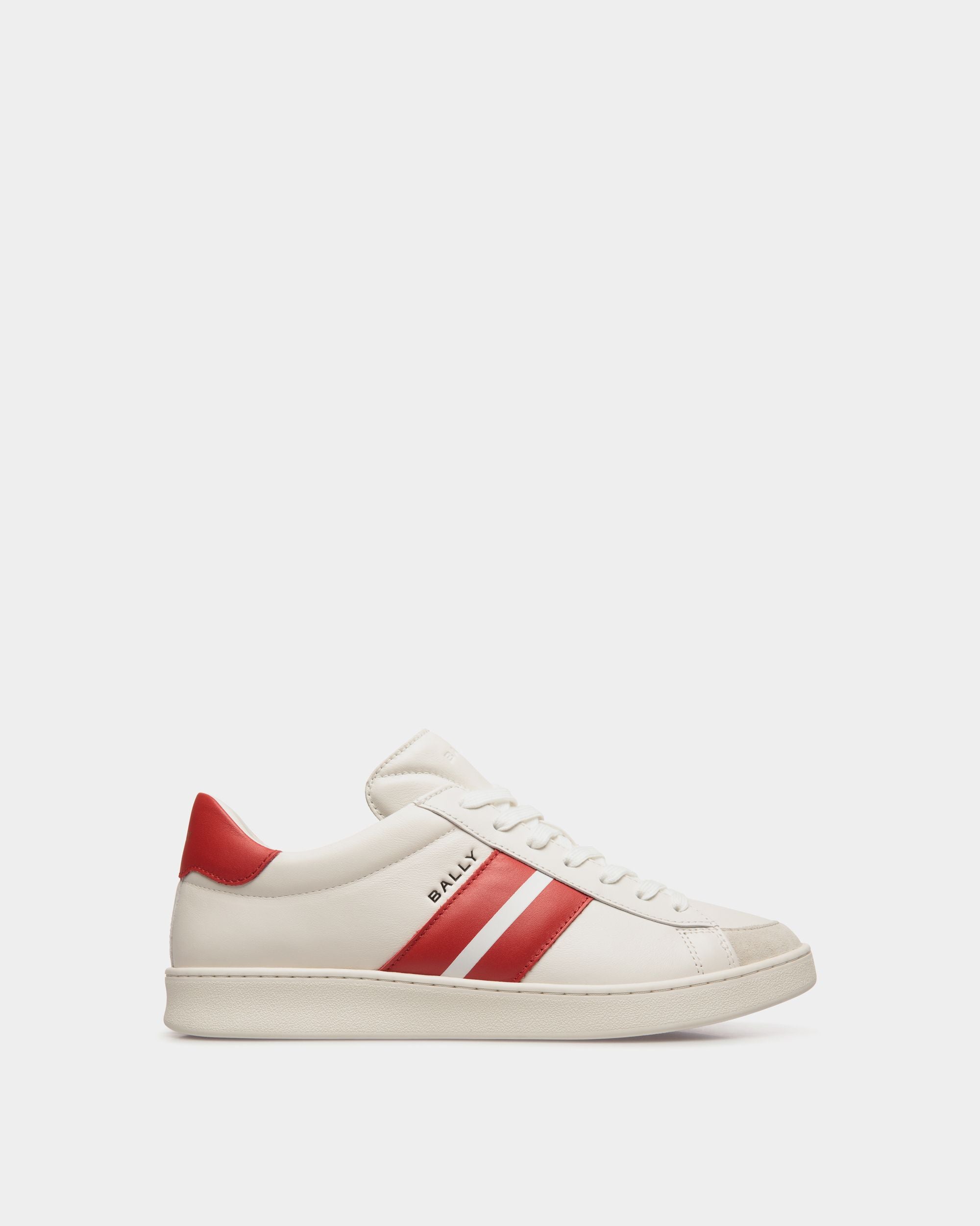 Bally Global - Tennis Sneaker In White Leather - White