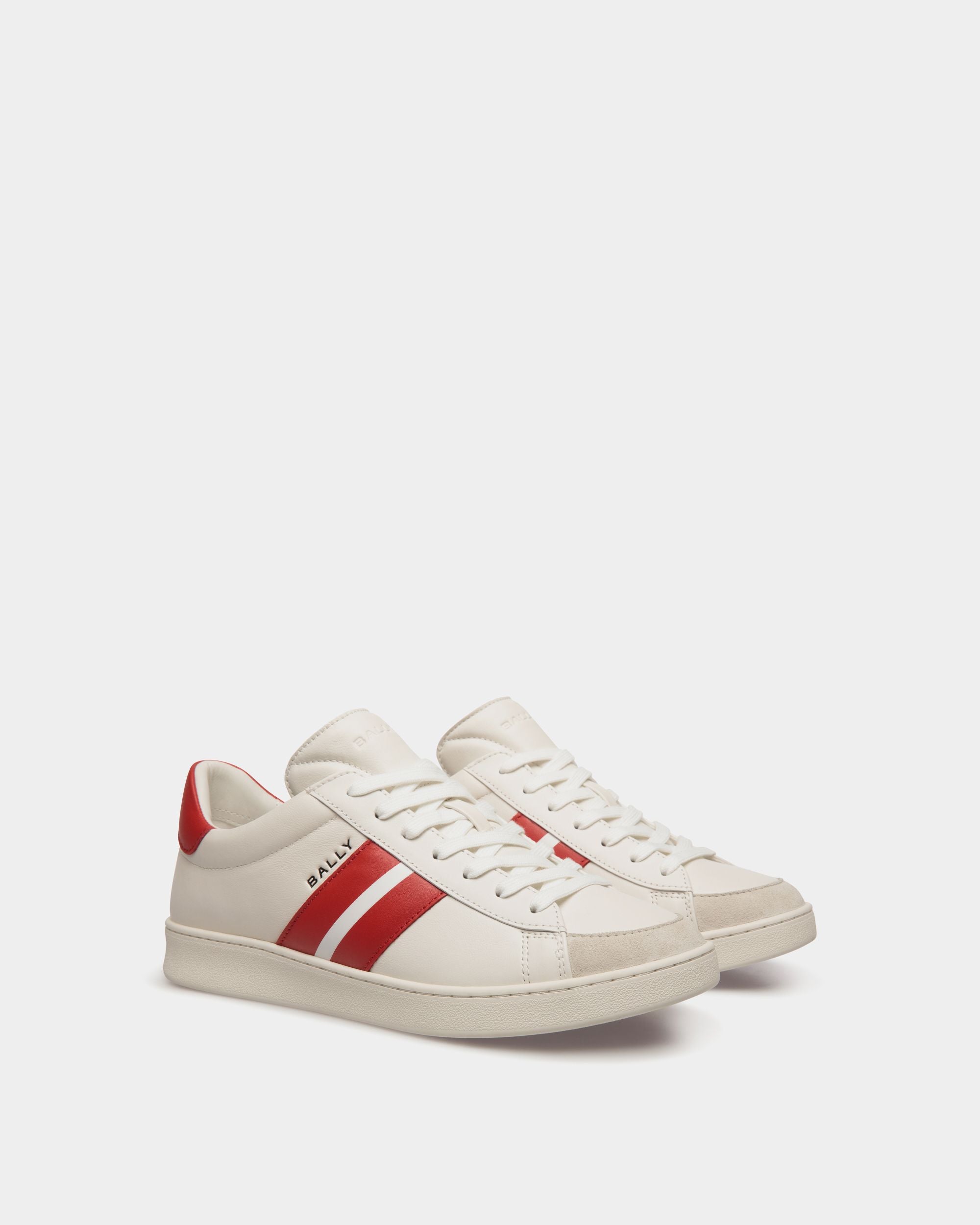 Bally Global - Tennis Sneaker In White Leather - White