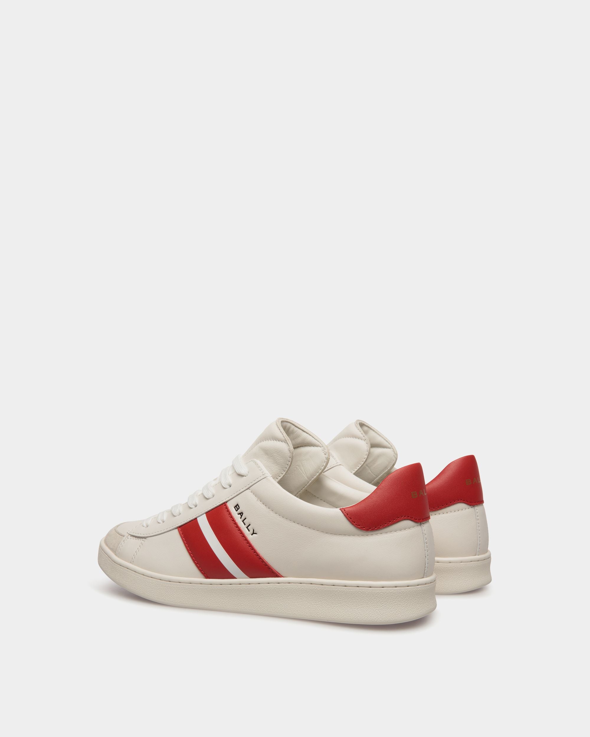 Bally Global - Tennis Sneaker In White Leather - White