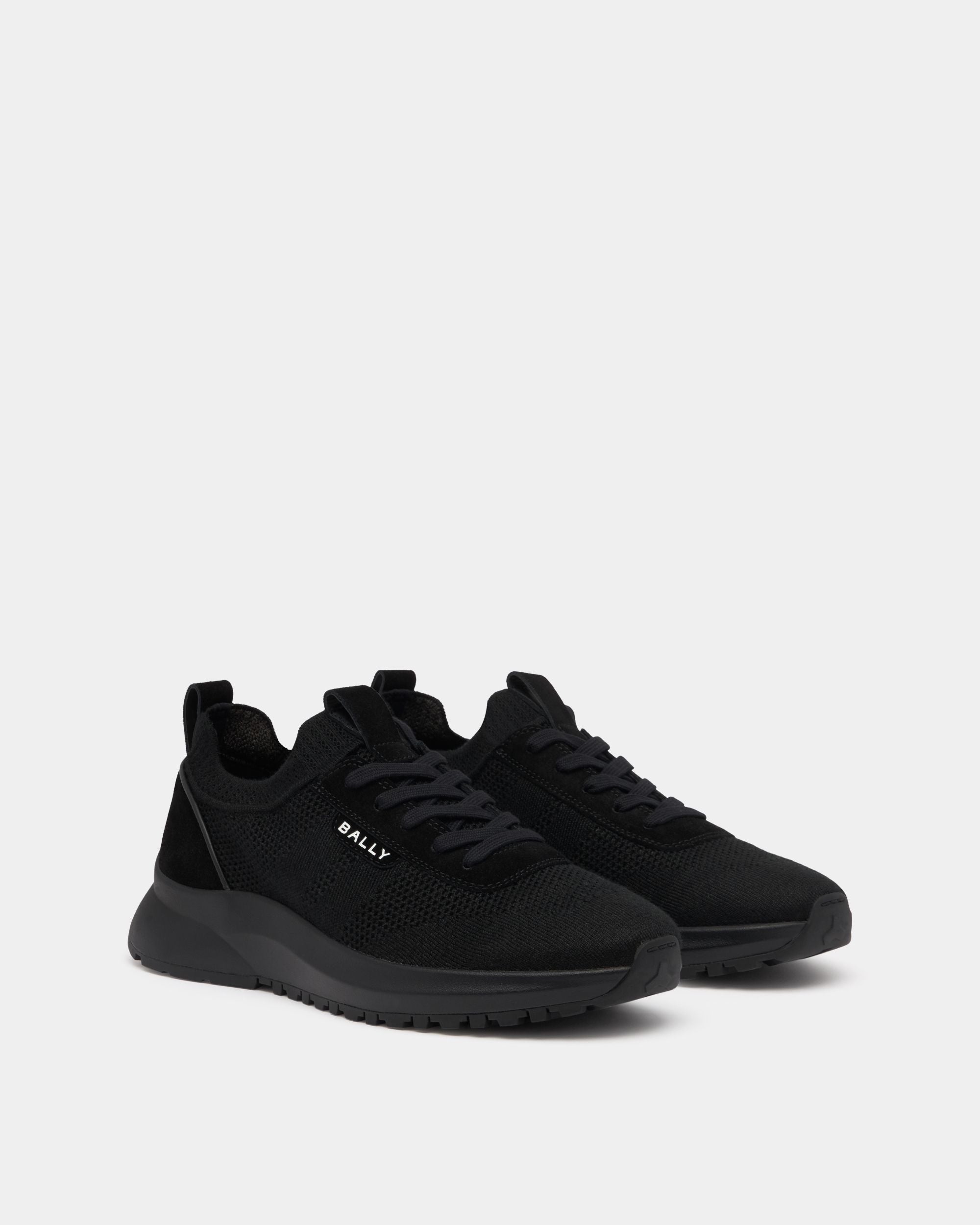 Bally Global - Zapatilla Outline De Tela Negra - Negro